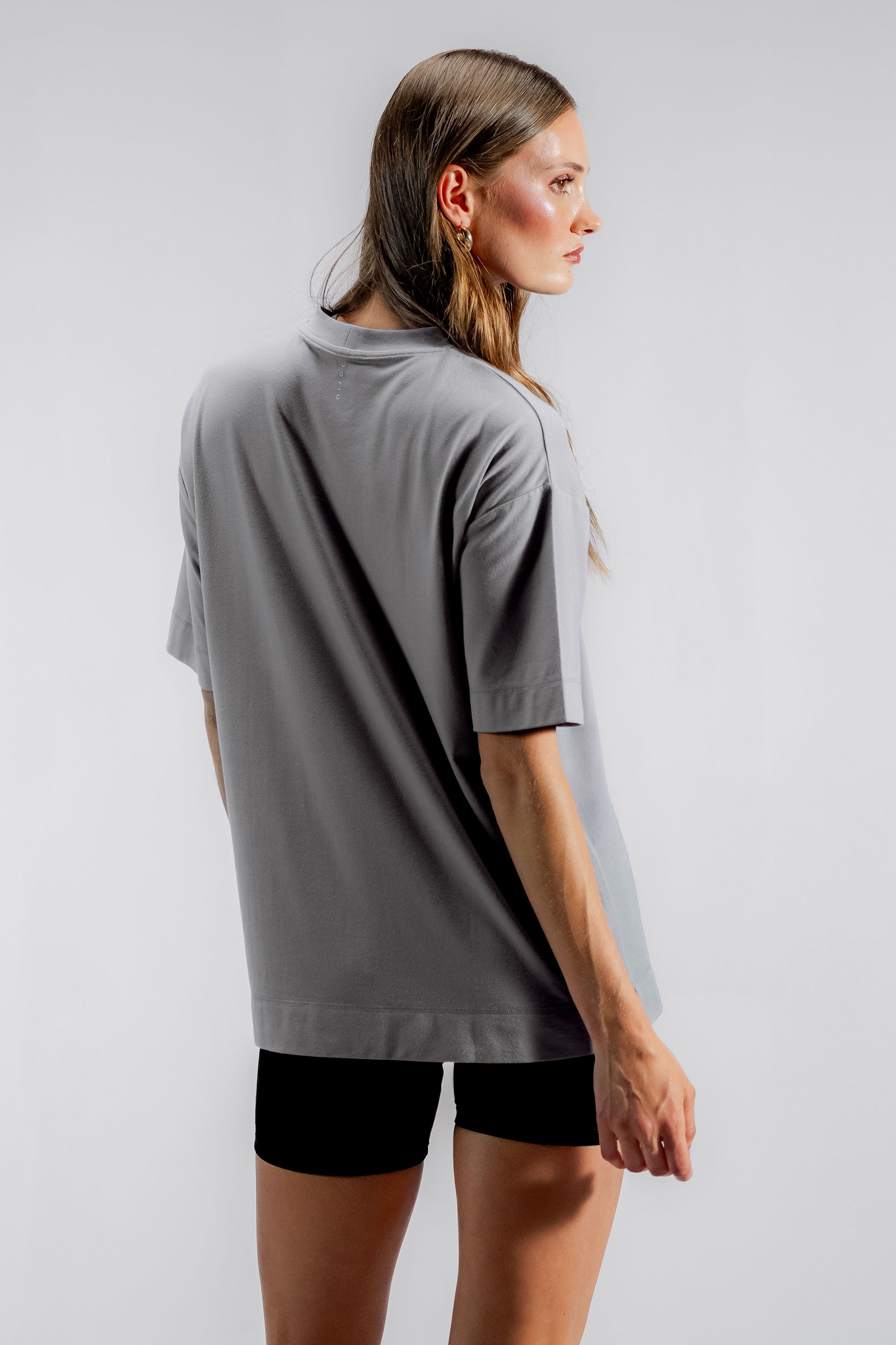 The Oversized Bamboo Tee | Orchid Grey