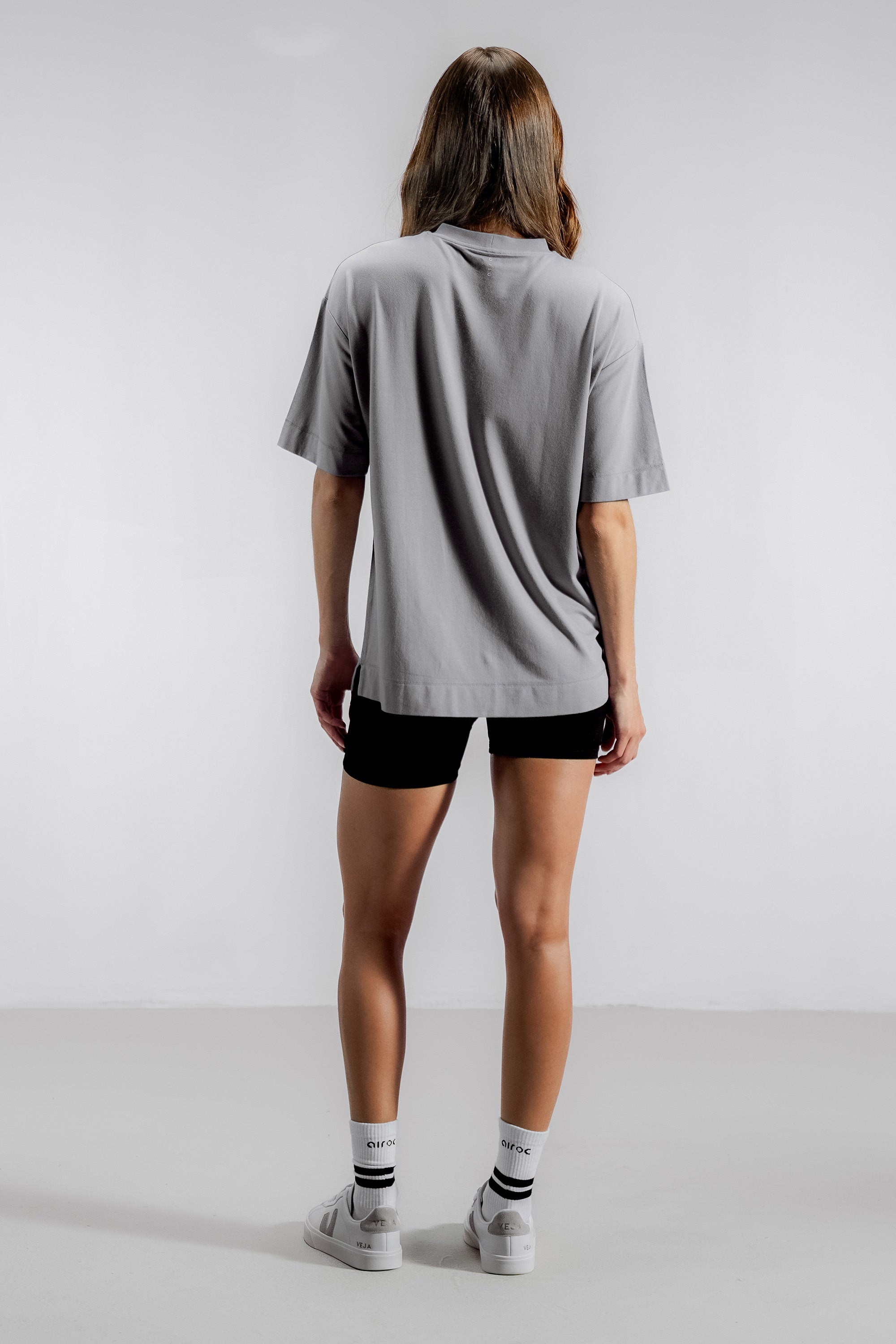 The Oversized Bamboo Tee | Orchid Grey