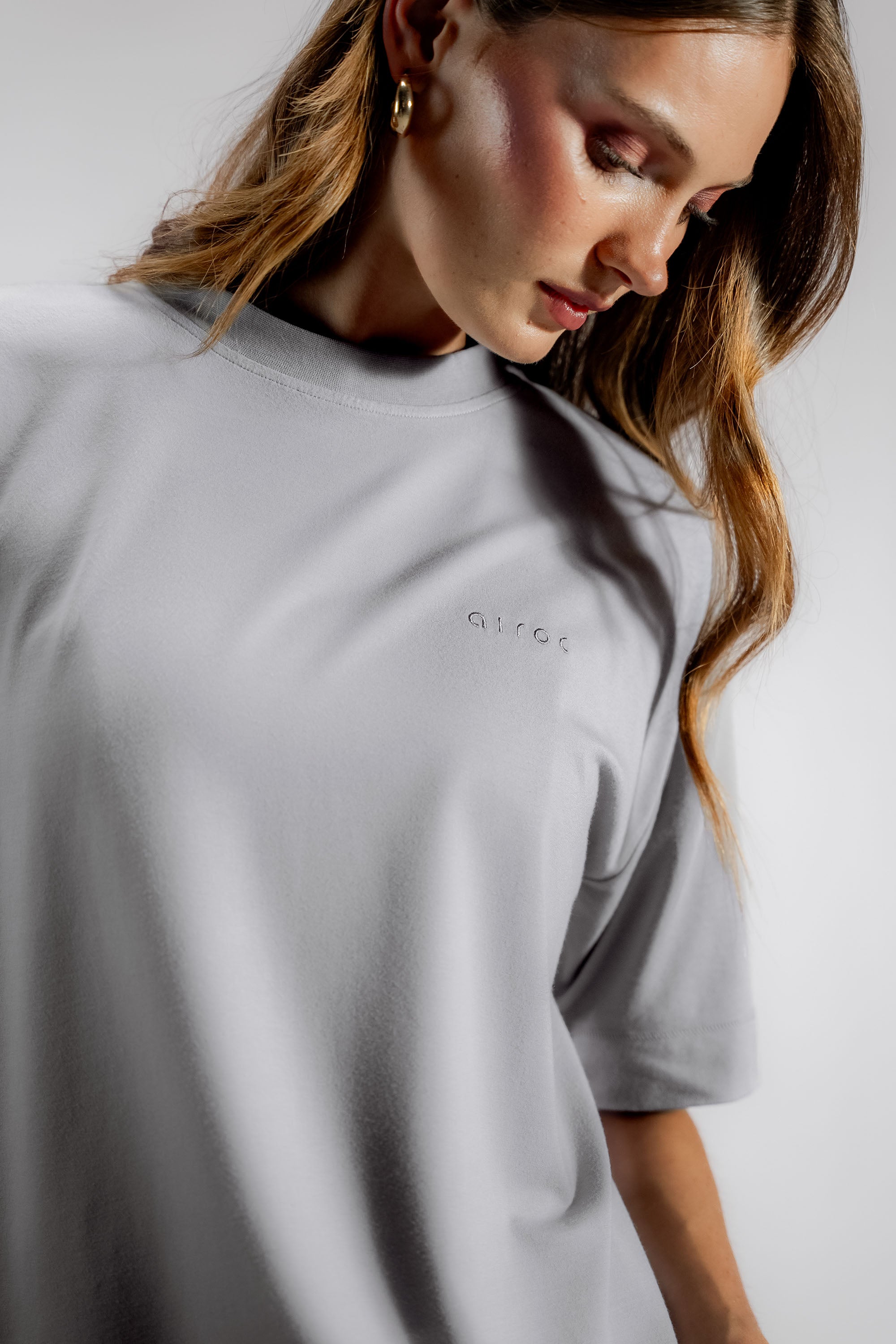 The Oversized Bamboo Tee | Orchid Grey