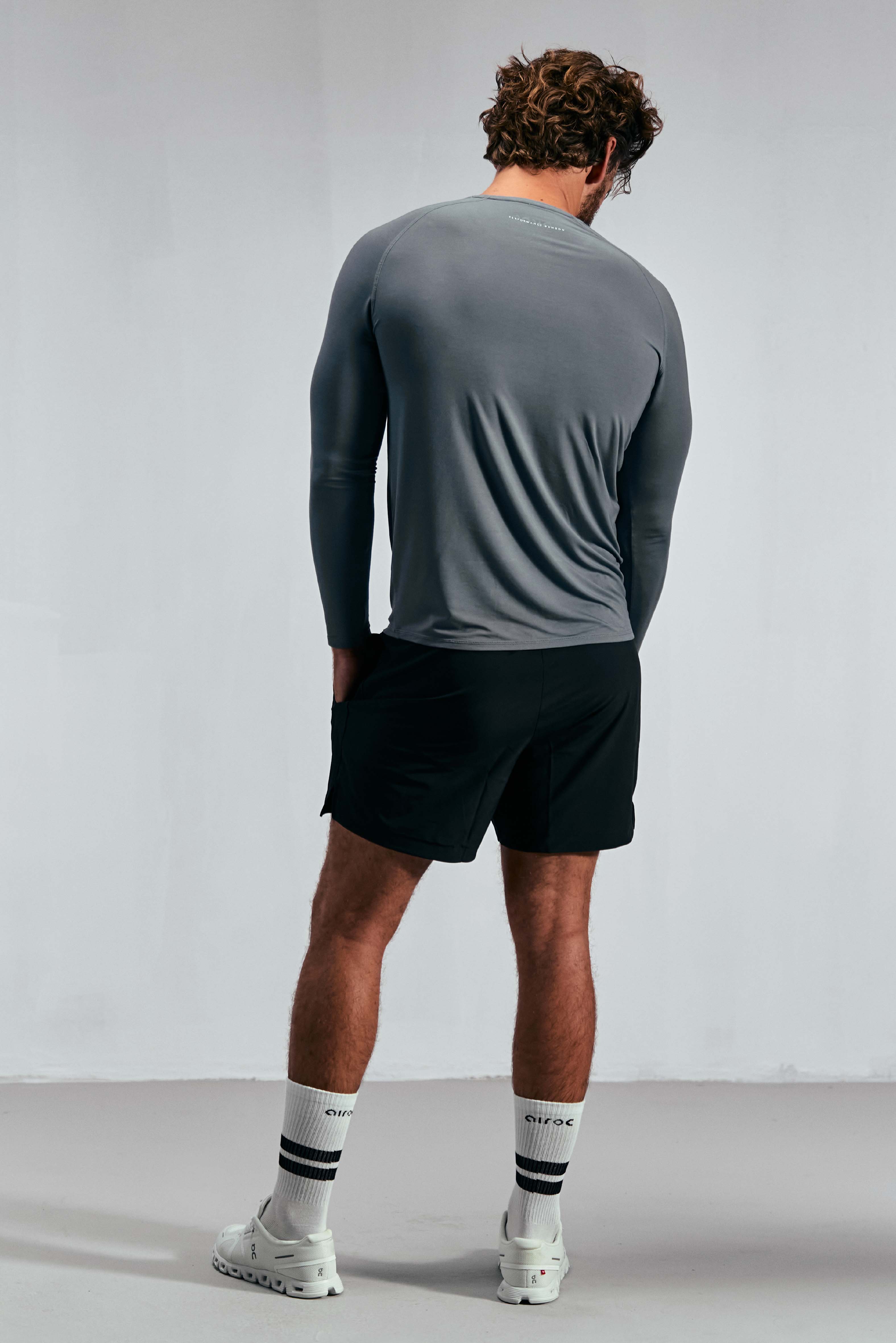 Men's Active Bamboo Training Socks | White/Black