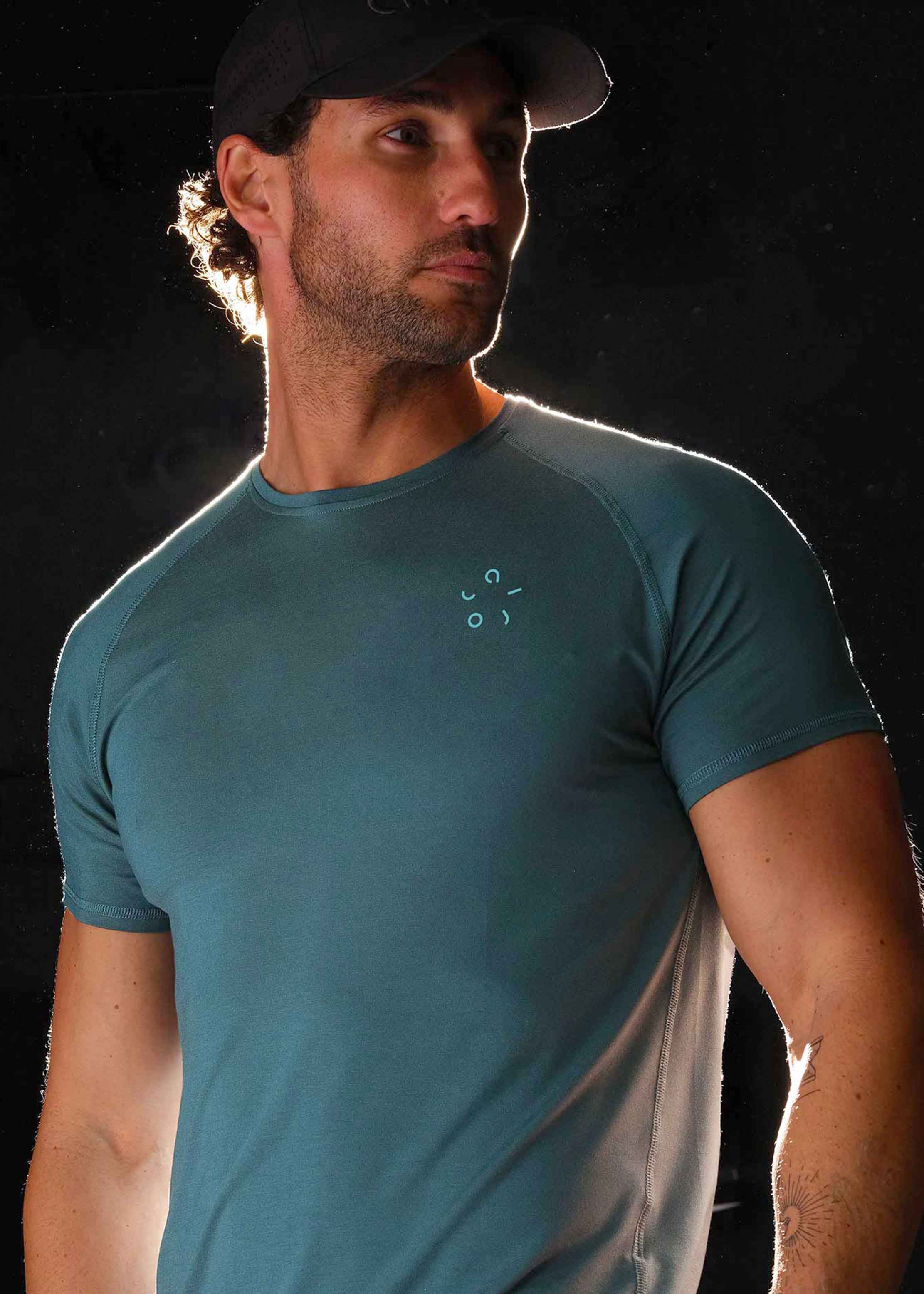 Airoc Men's Classic Bamboo Training T-shirt, Atlantic Blue
