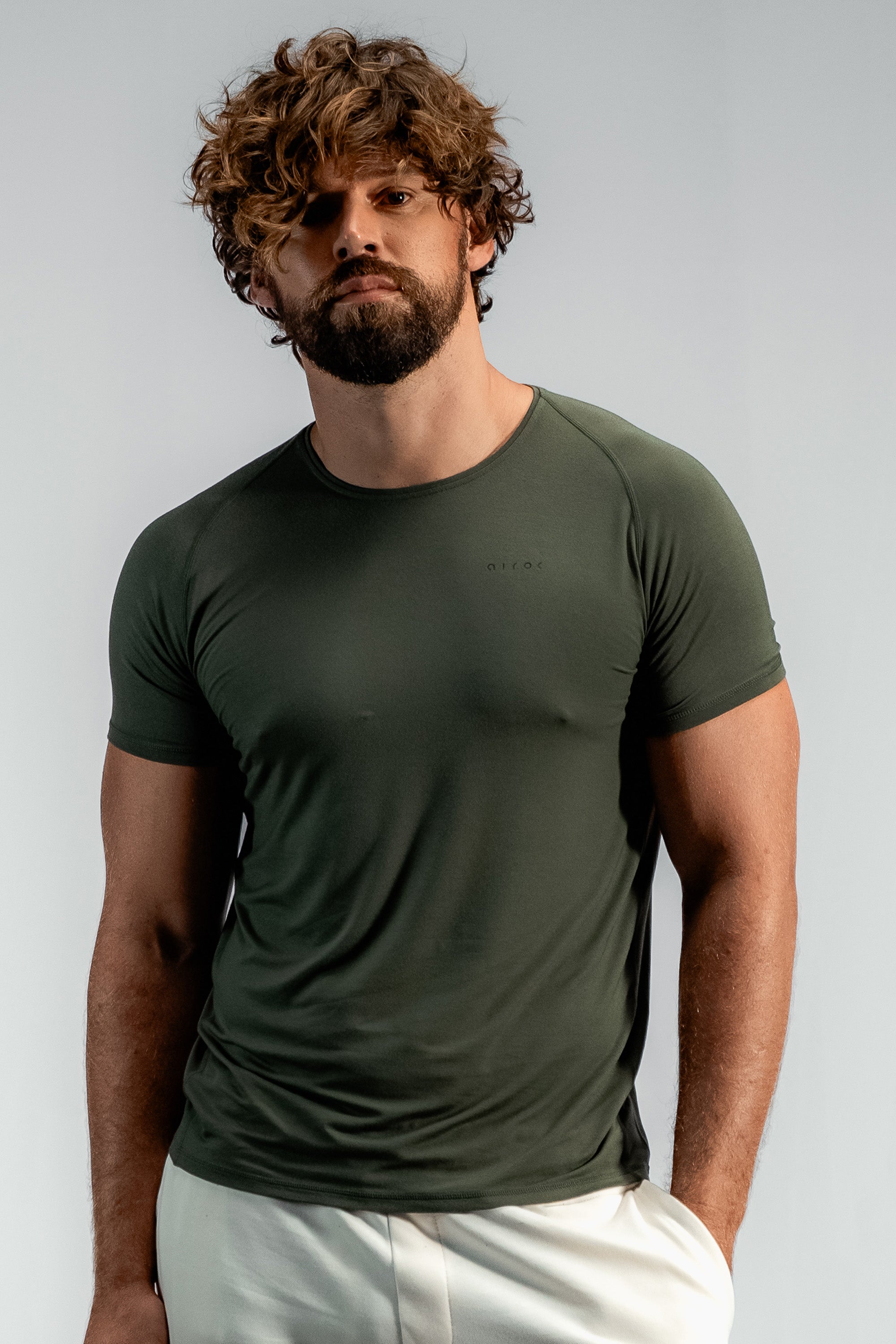 The Collected Bamboo Training Tee | Nordic Green
