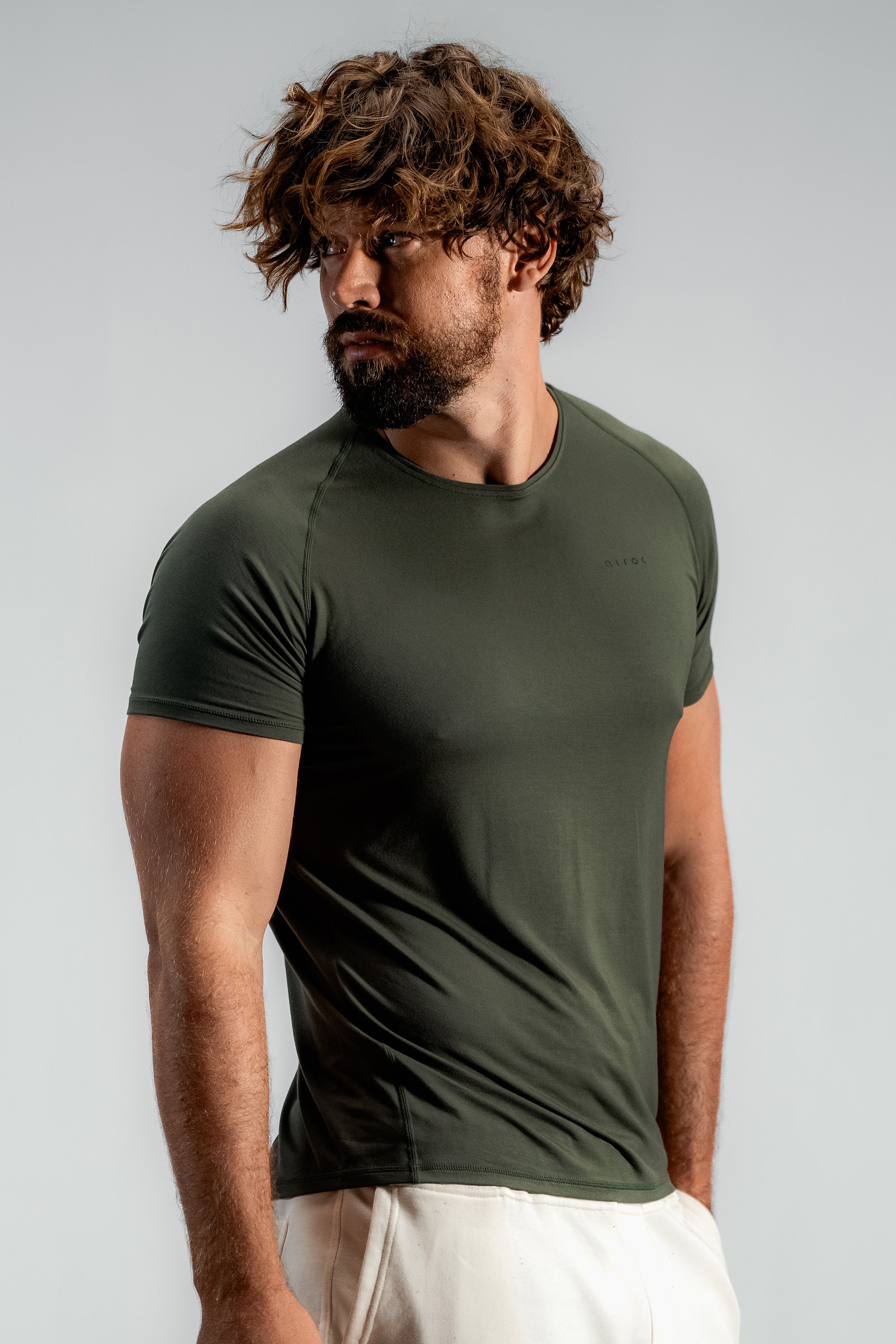The Collected Bamboo Training Tee | Nordic Green