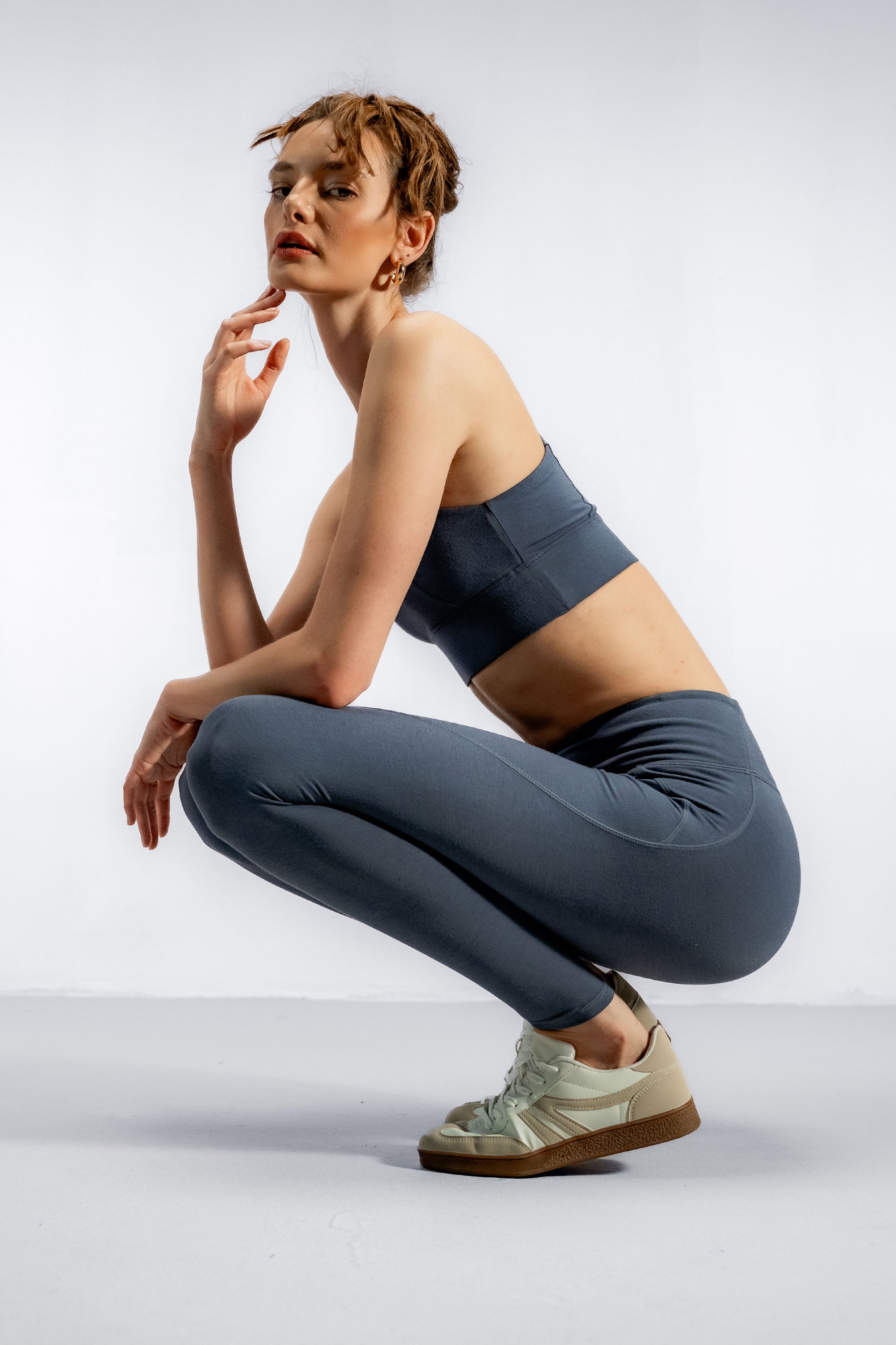 The Contour Bamboo Leggings | Smokey Blue