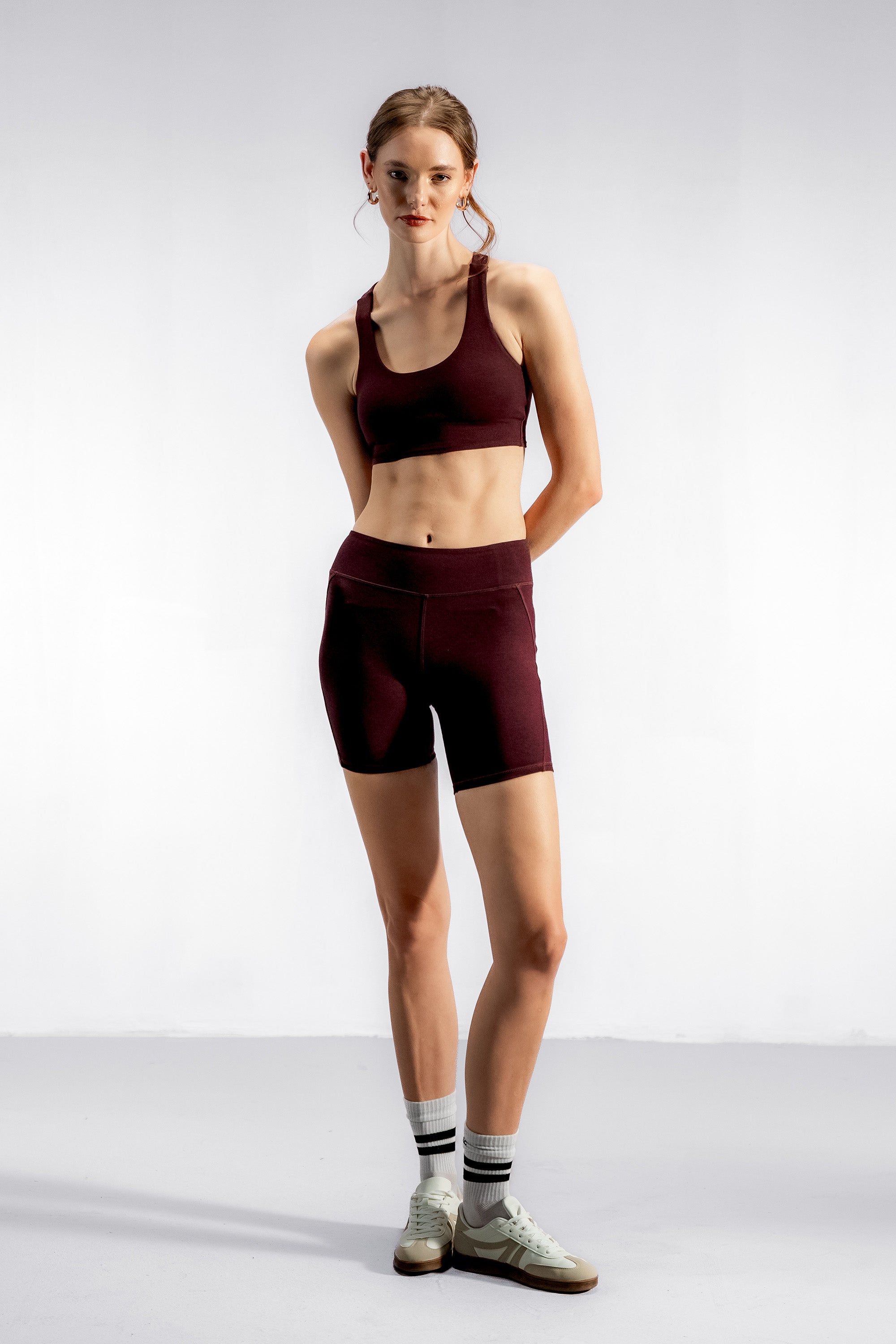The Contour Bamboo Shorts | Dark Cherry