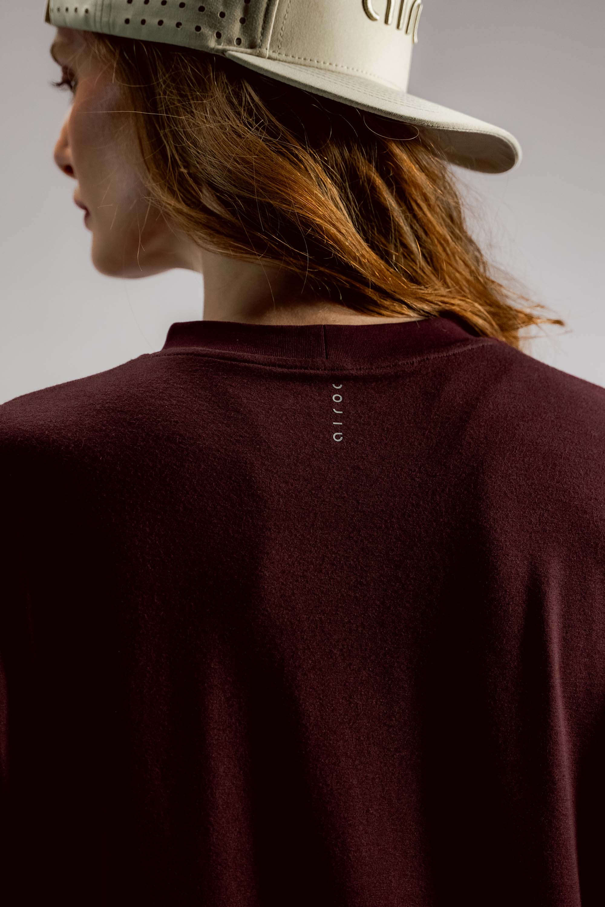 The Oversized Bamboo Tee | Dark Cherry