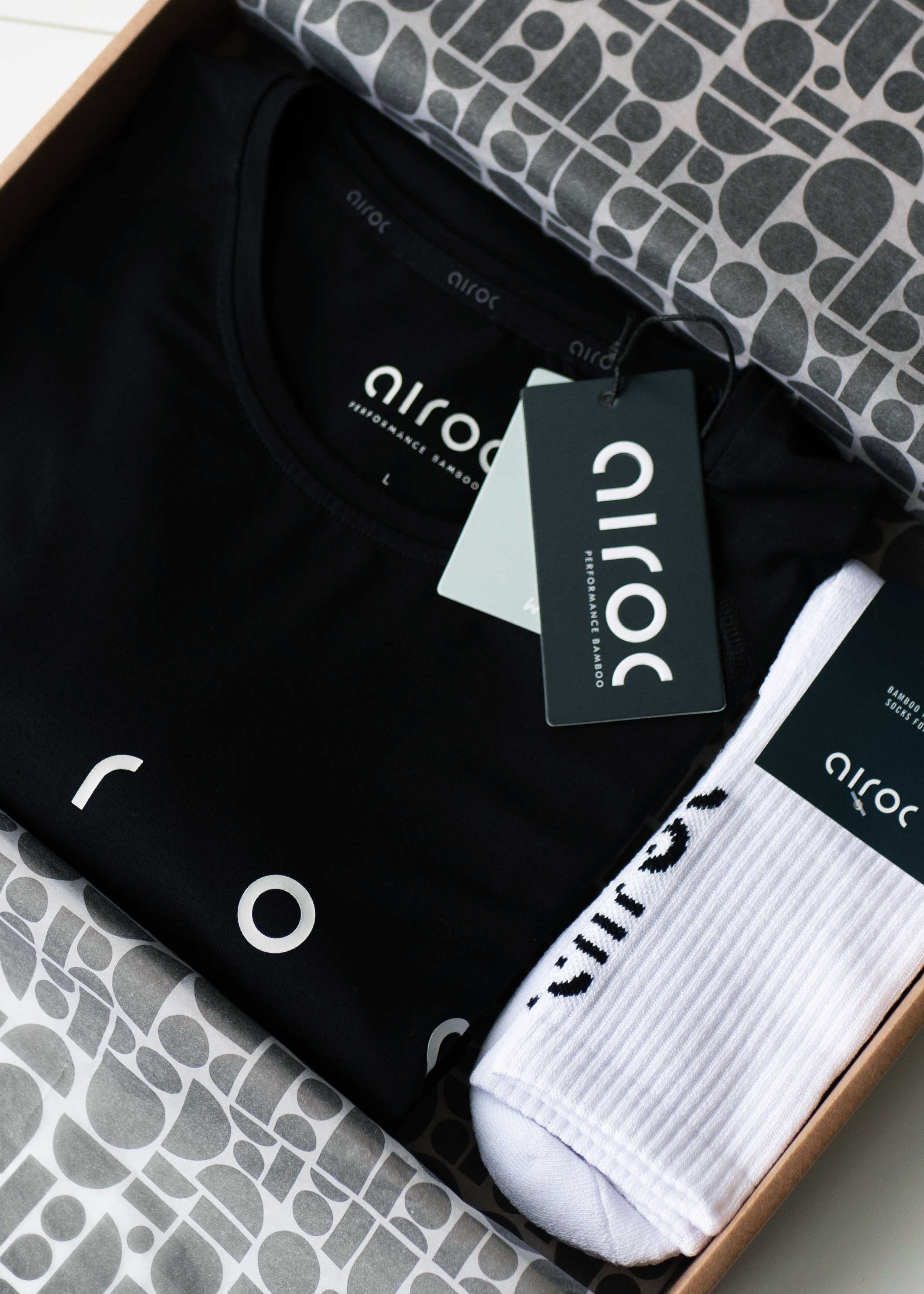 Airoc Men's Mode Bamboo Training T-shirt, Midnight Black