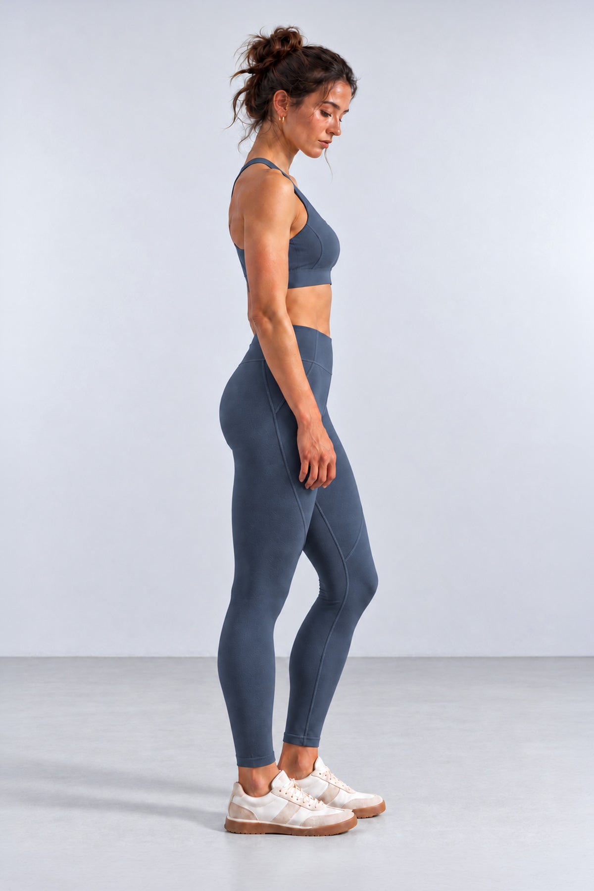 The Contourbamboo™ Leggings | Smokey Blue