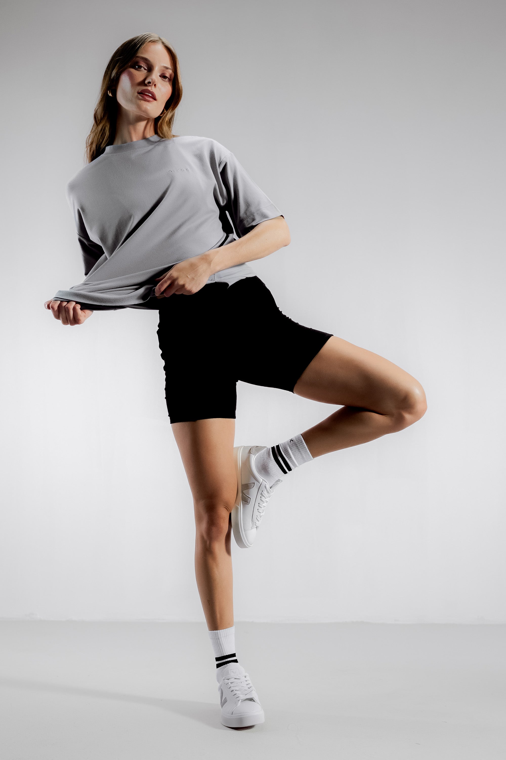 The Oversized Bamboo Tee | Orchid Grey