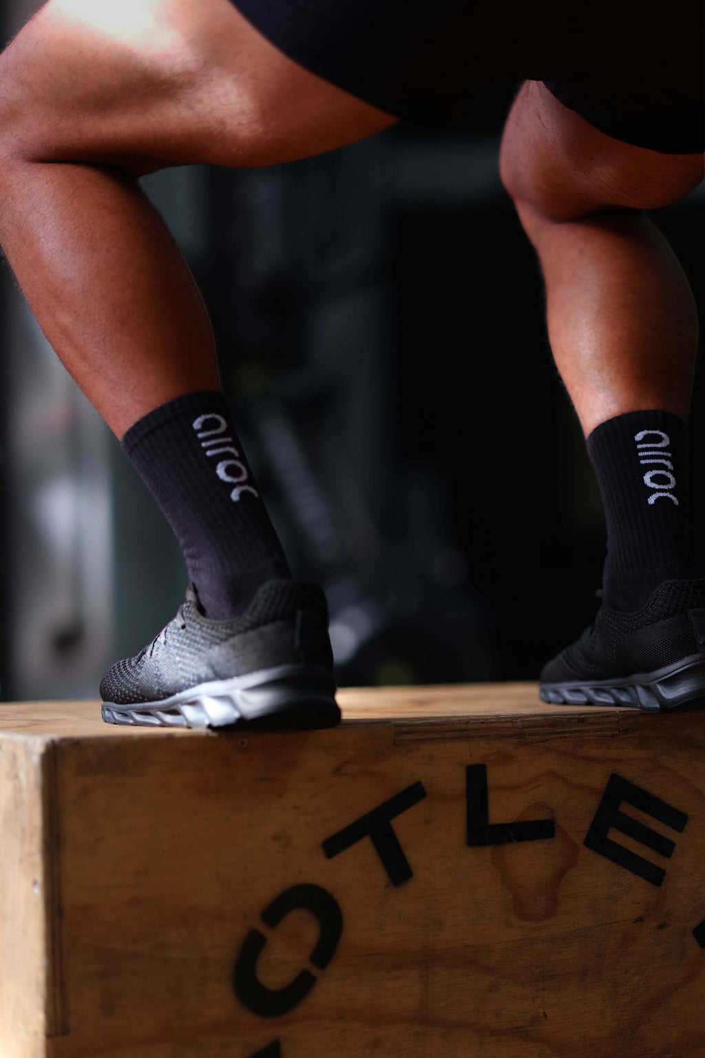Men's Airo Bamboo Training Socks | Midnight Black