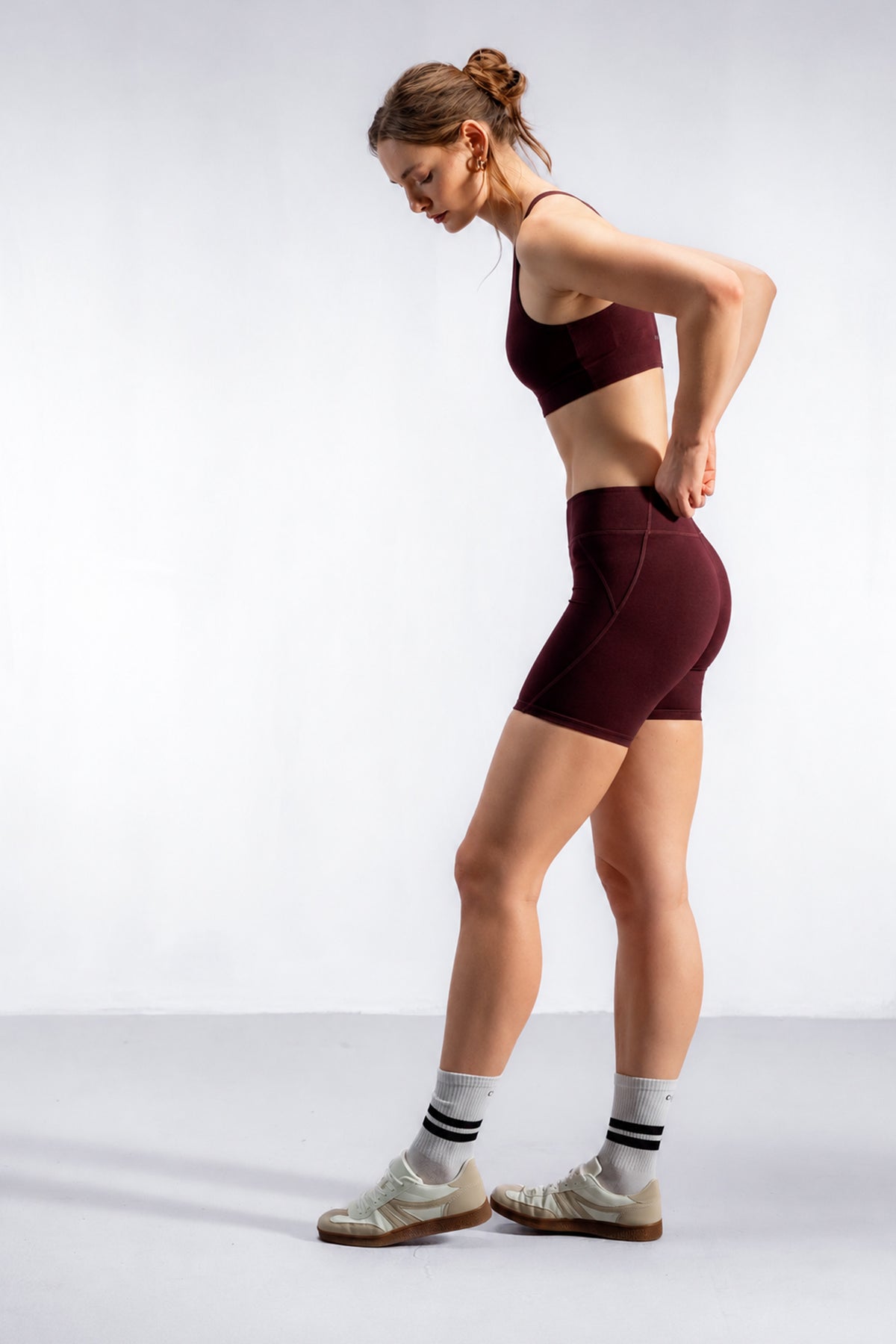 The Contourbamboo™ Shorts | Dark Cherry