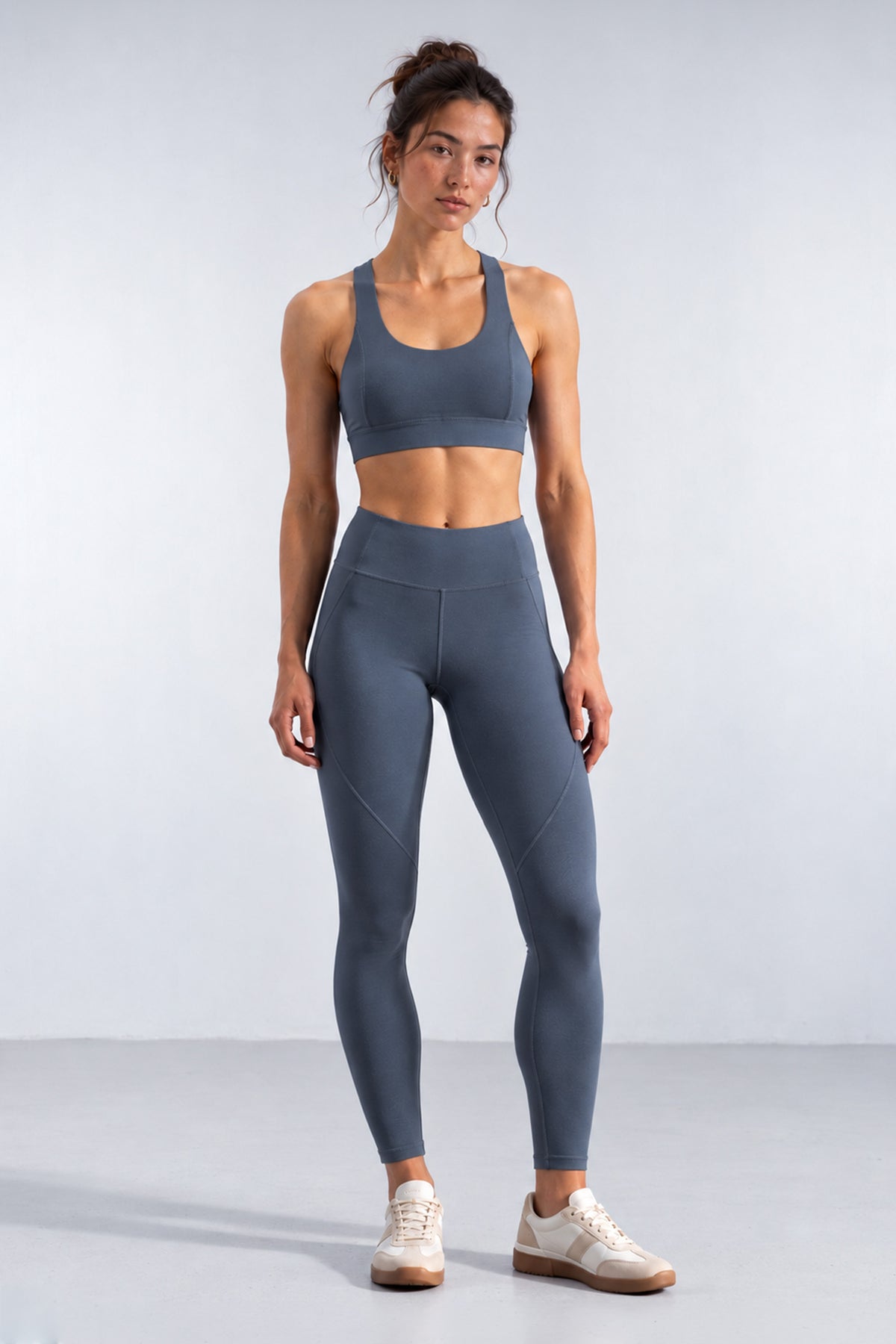 The Contourbamboo™ Leggings | Smokey Blue