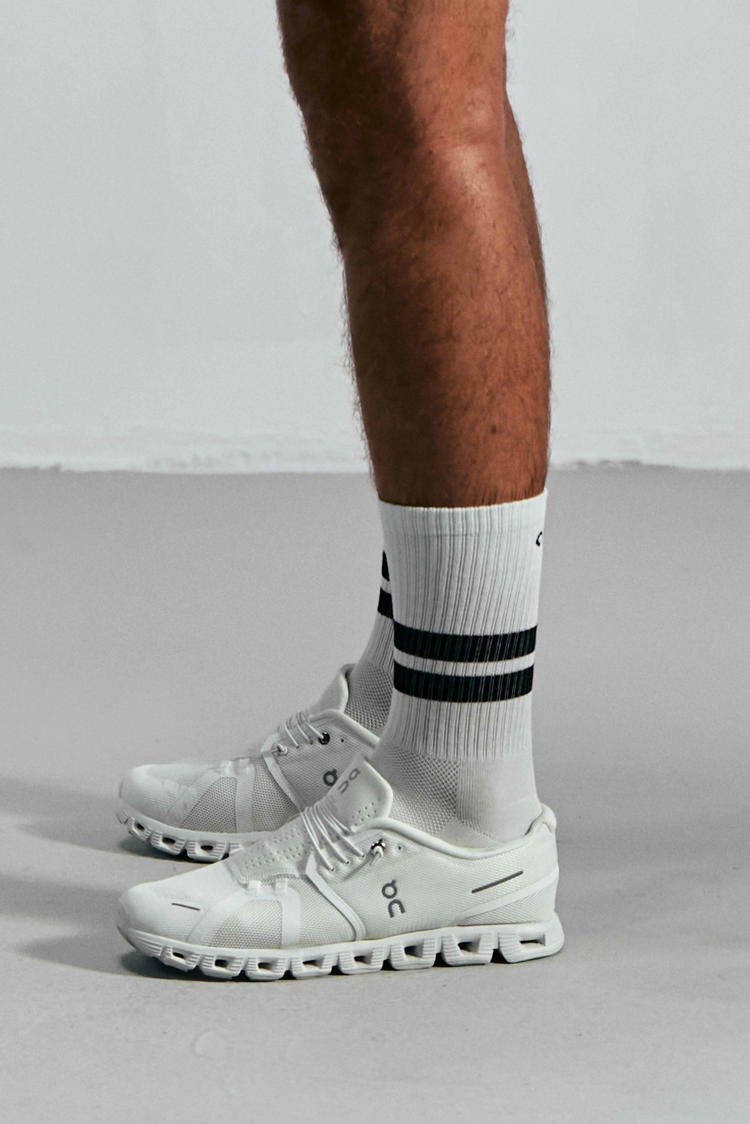 Men's Airo Bamboo Training Socks | White/Black