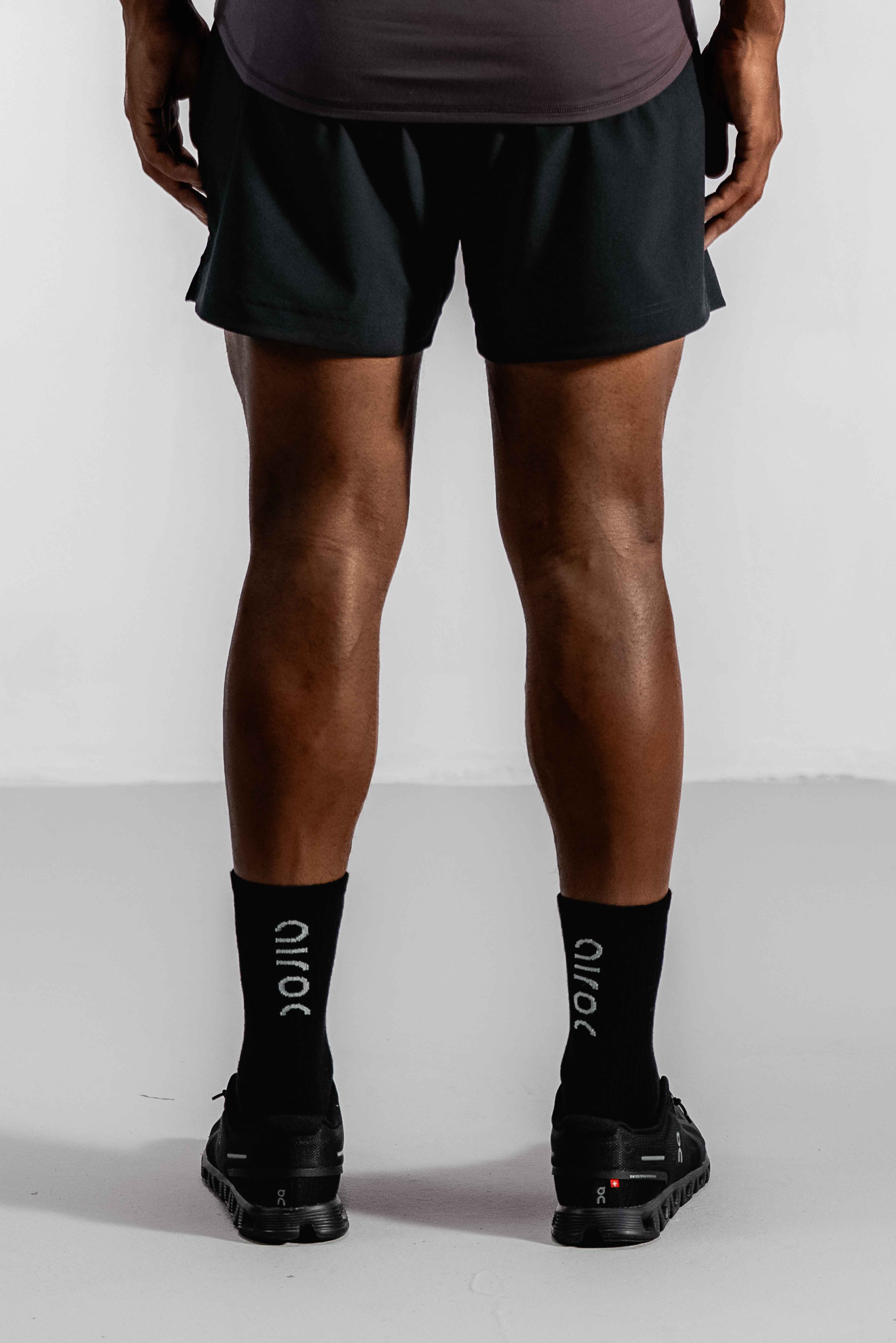 Men's Active Bamboo Training Socks | Midnight Black