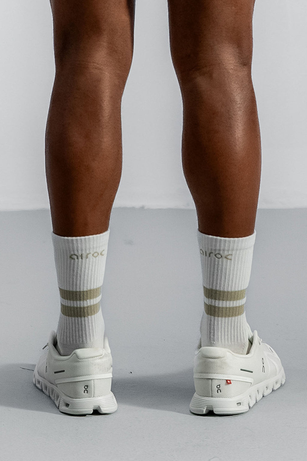Men's Airo Bamboo Training Socks | White/Aztec Gold