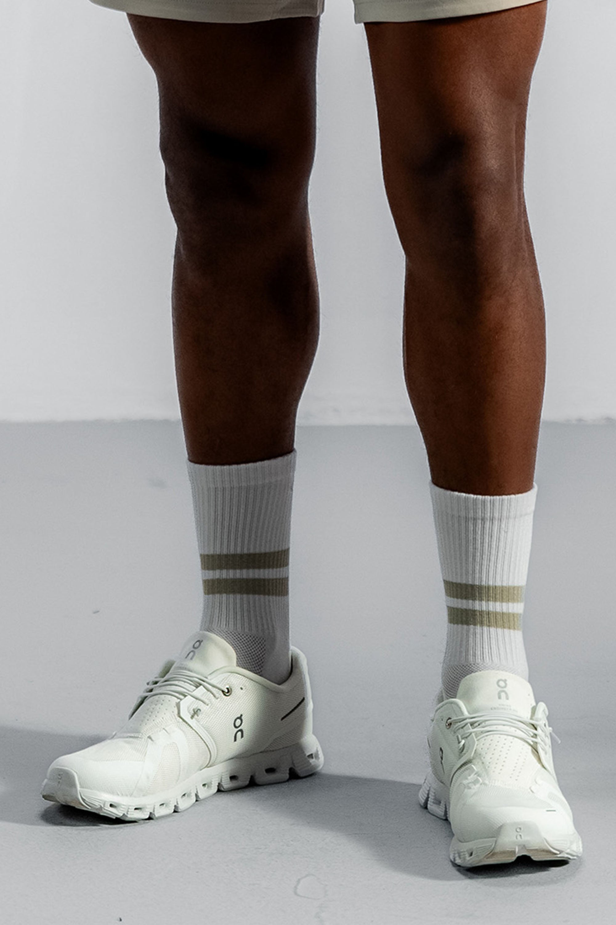 Men's Airo Bamboo Training Socks | White/Aztec Gold