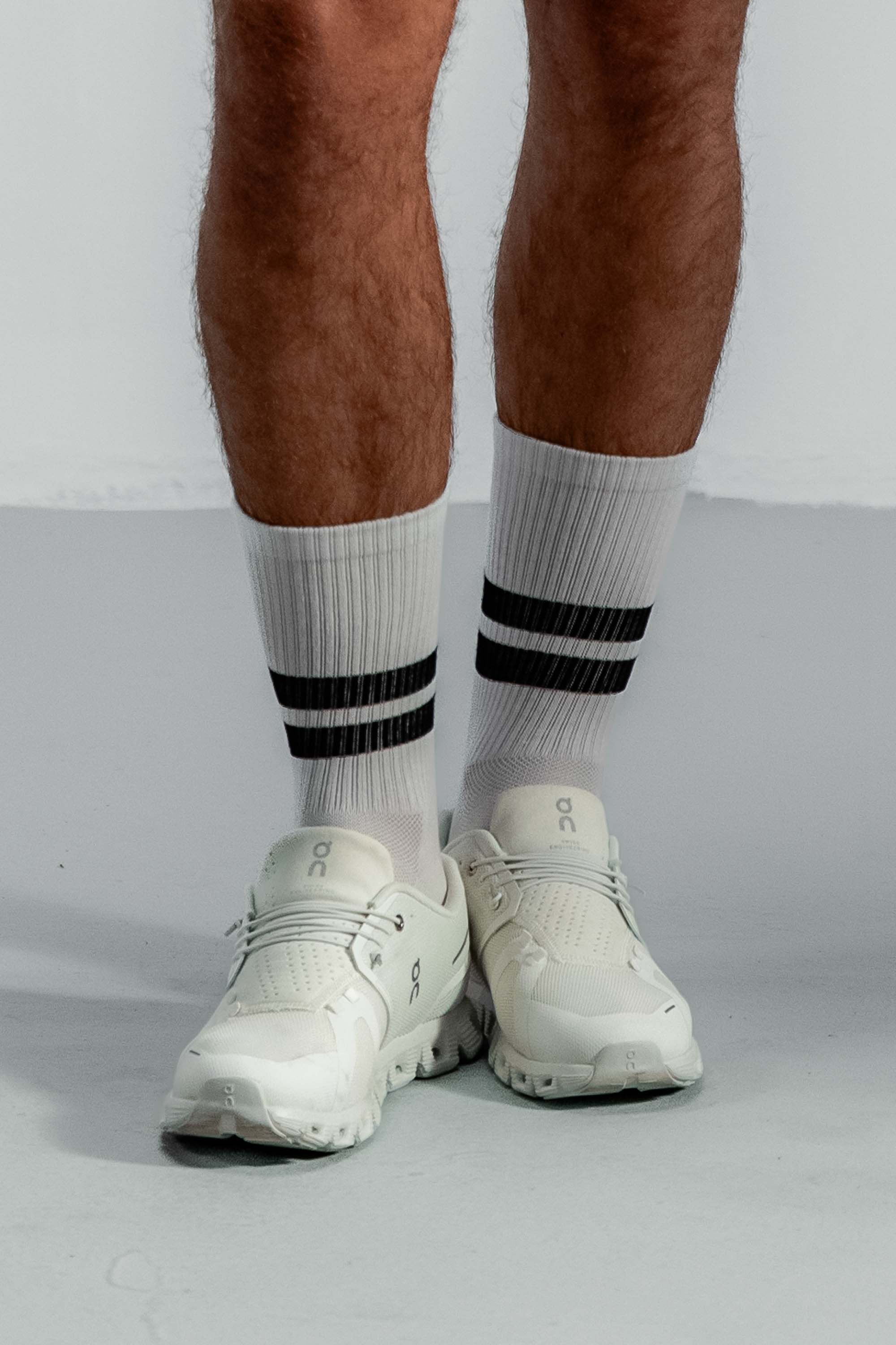 Men's Airo Bamboo Training Socks | White/Black