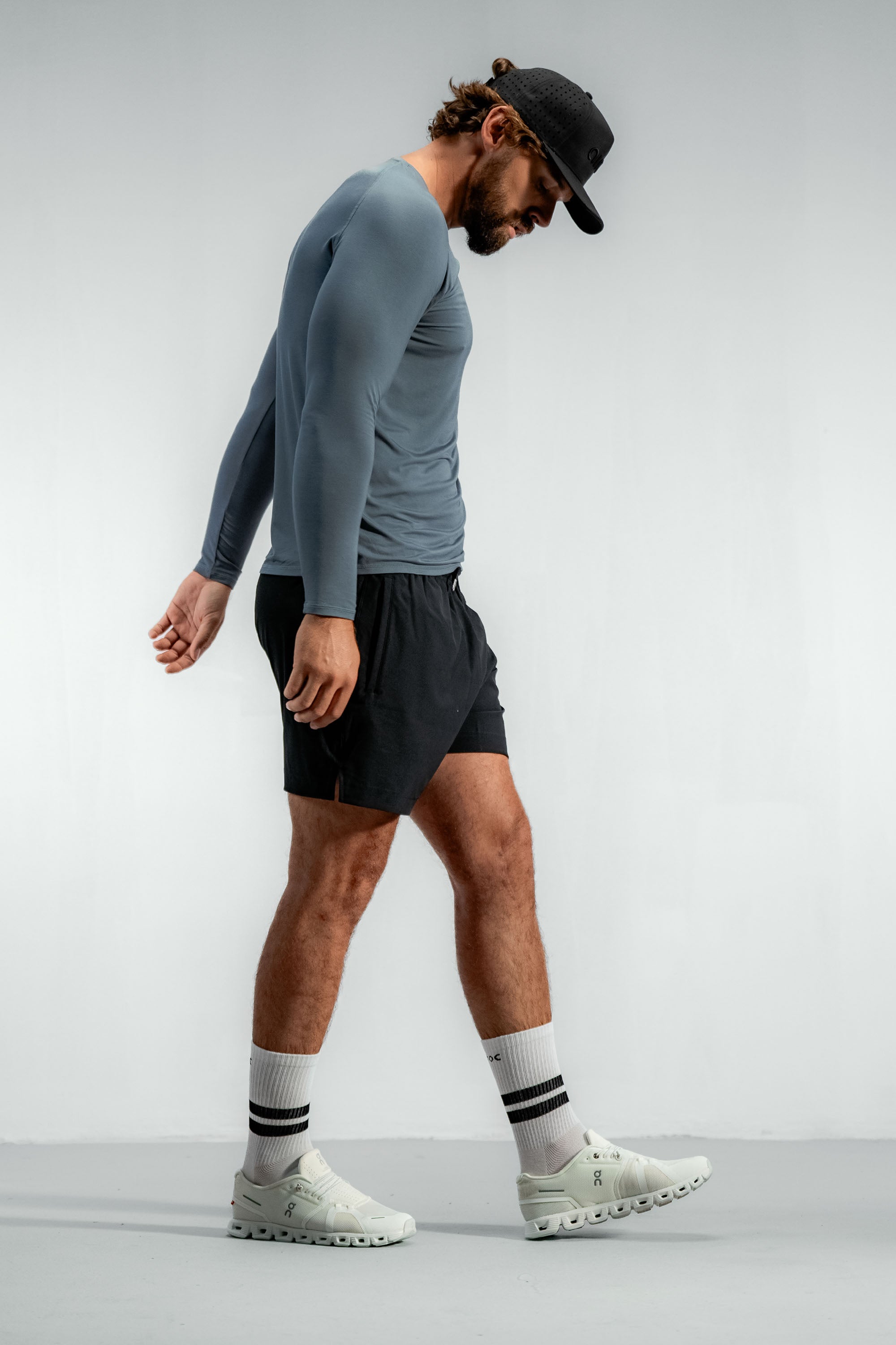 Men's Airo Bamboo Training Socks | White/Black