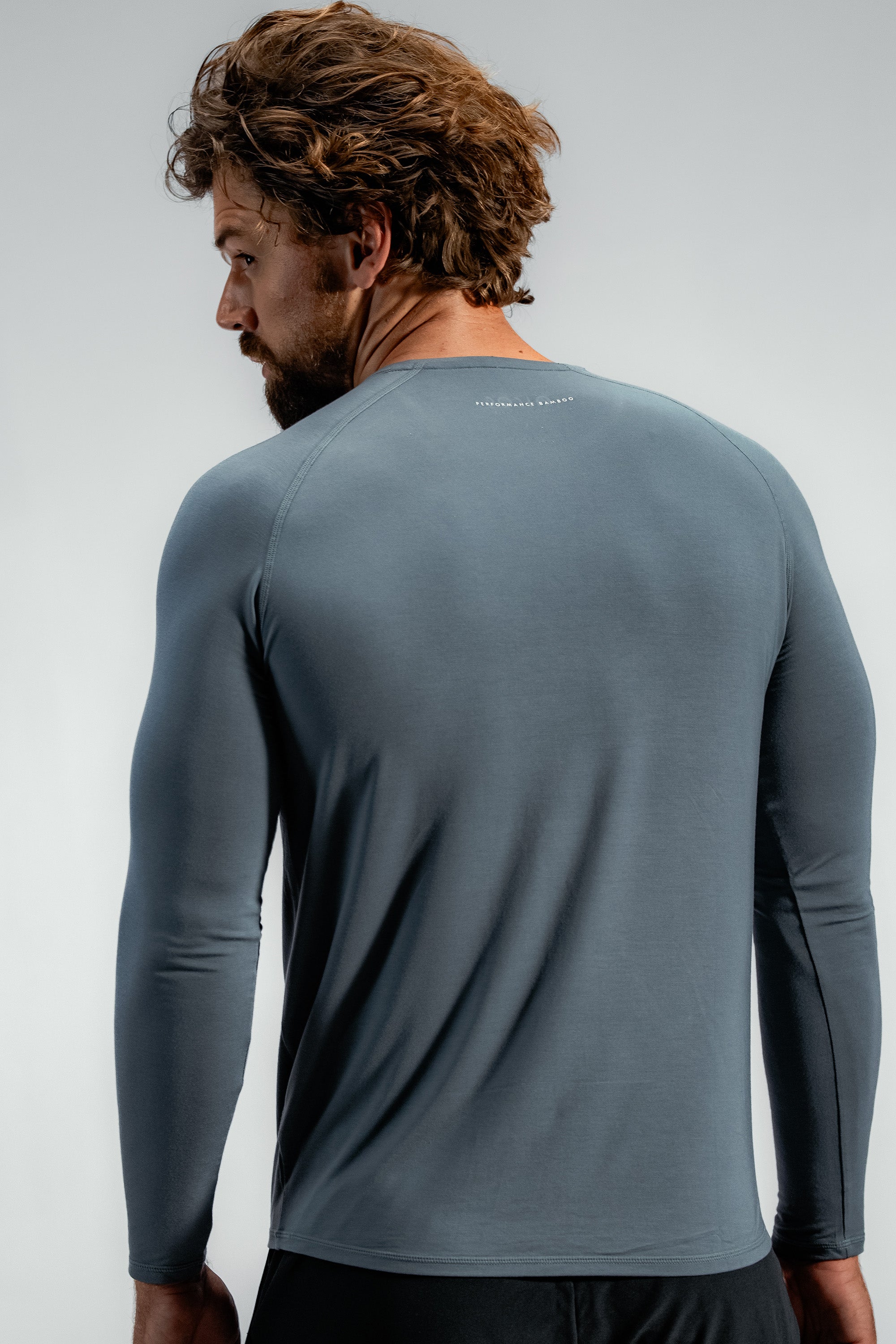 Coolweather Bamboo Long Sleeve | Stormcloud Blue