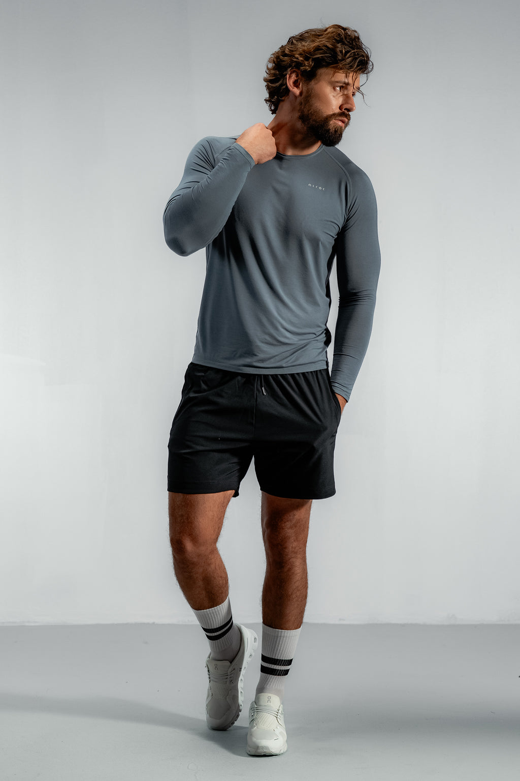 Coolweather Bamboo Long Sleeve | Stormcloud Blue