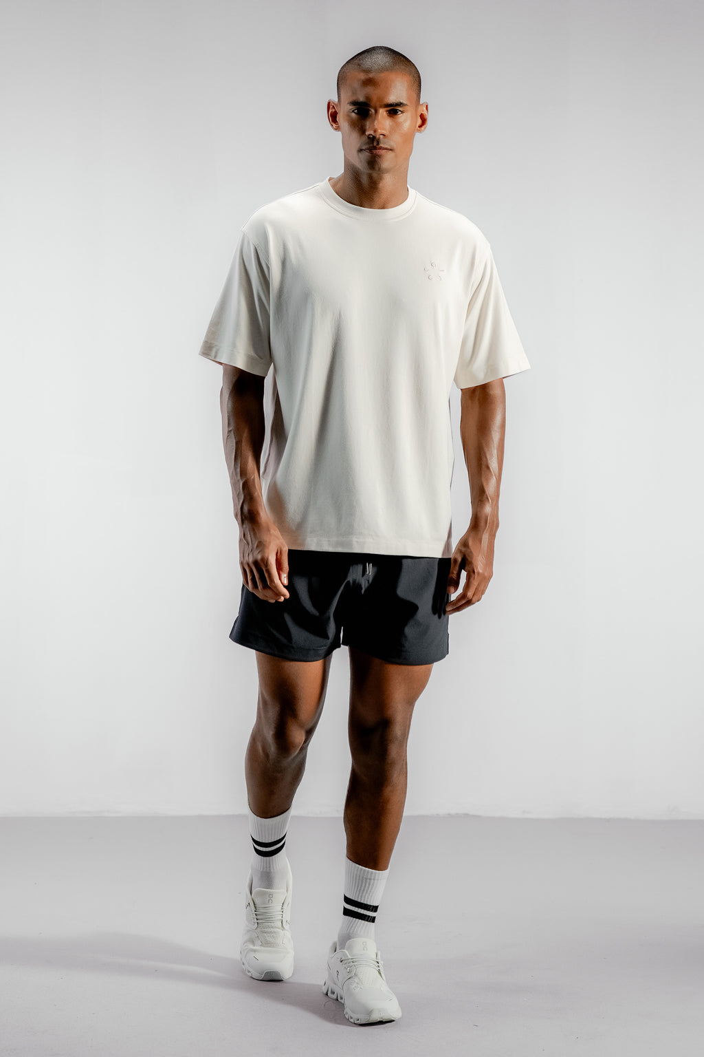The Oversized Bamboo Training Tee | Almond White