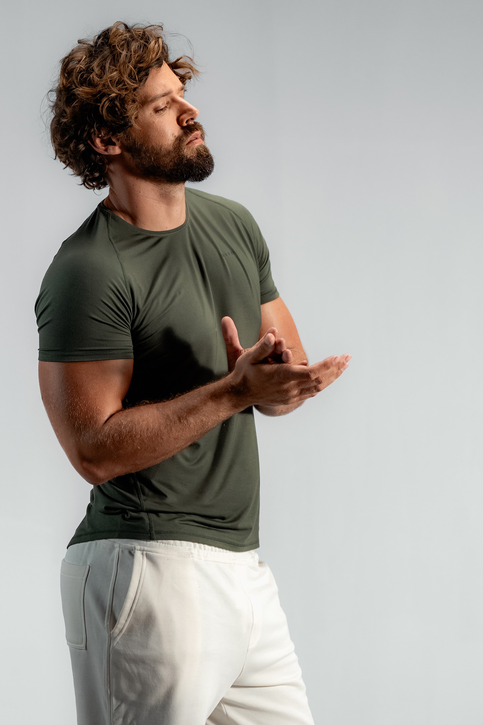 The Collected Bamboo Training Tee | Nordic Green