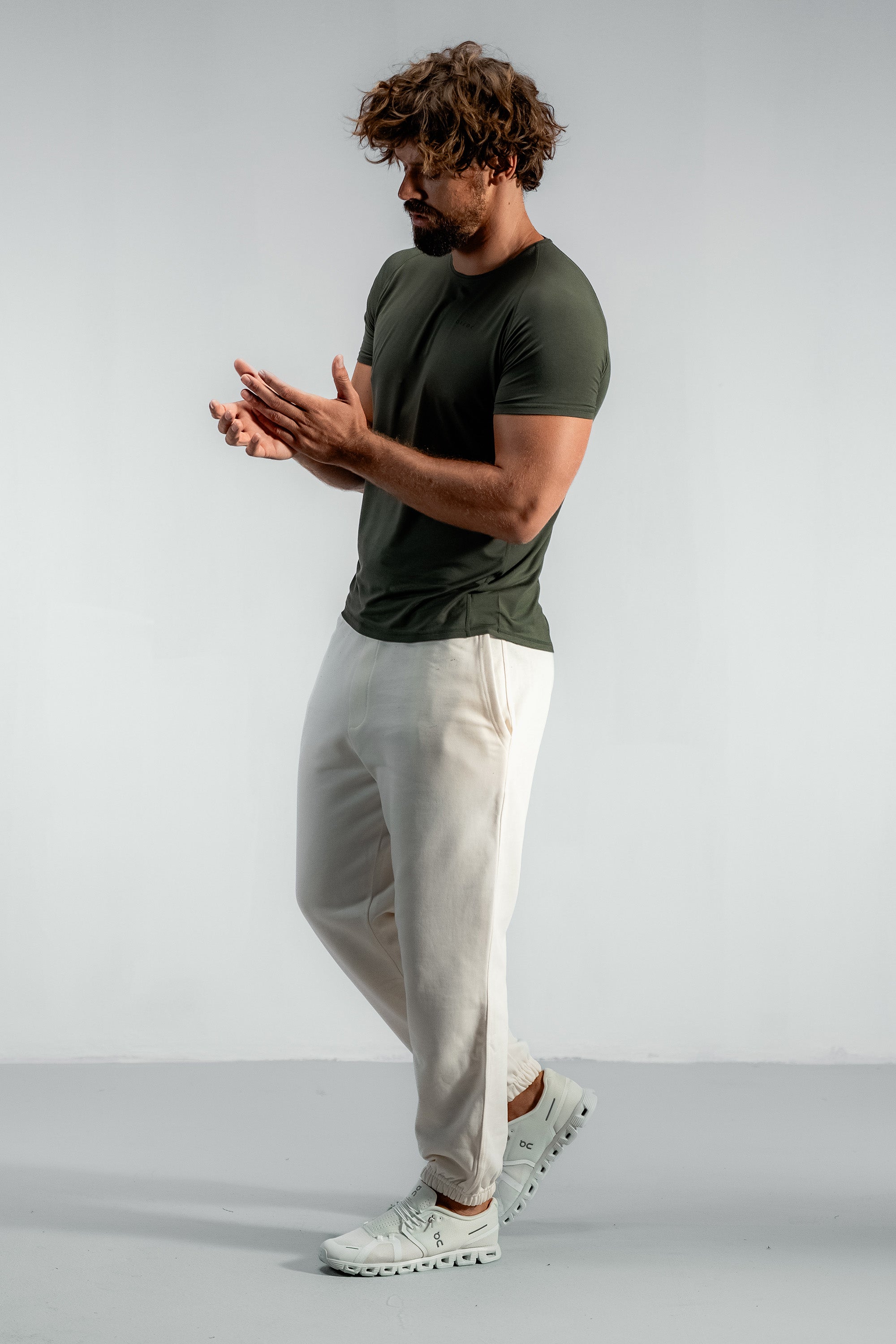 The Collected Bamboo Training Tee | Nordic Green