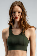 The Contourbamboo™ Crop Top | Nordic Green