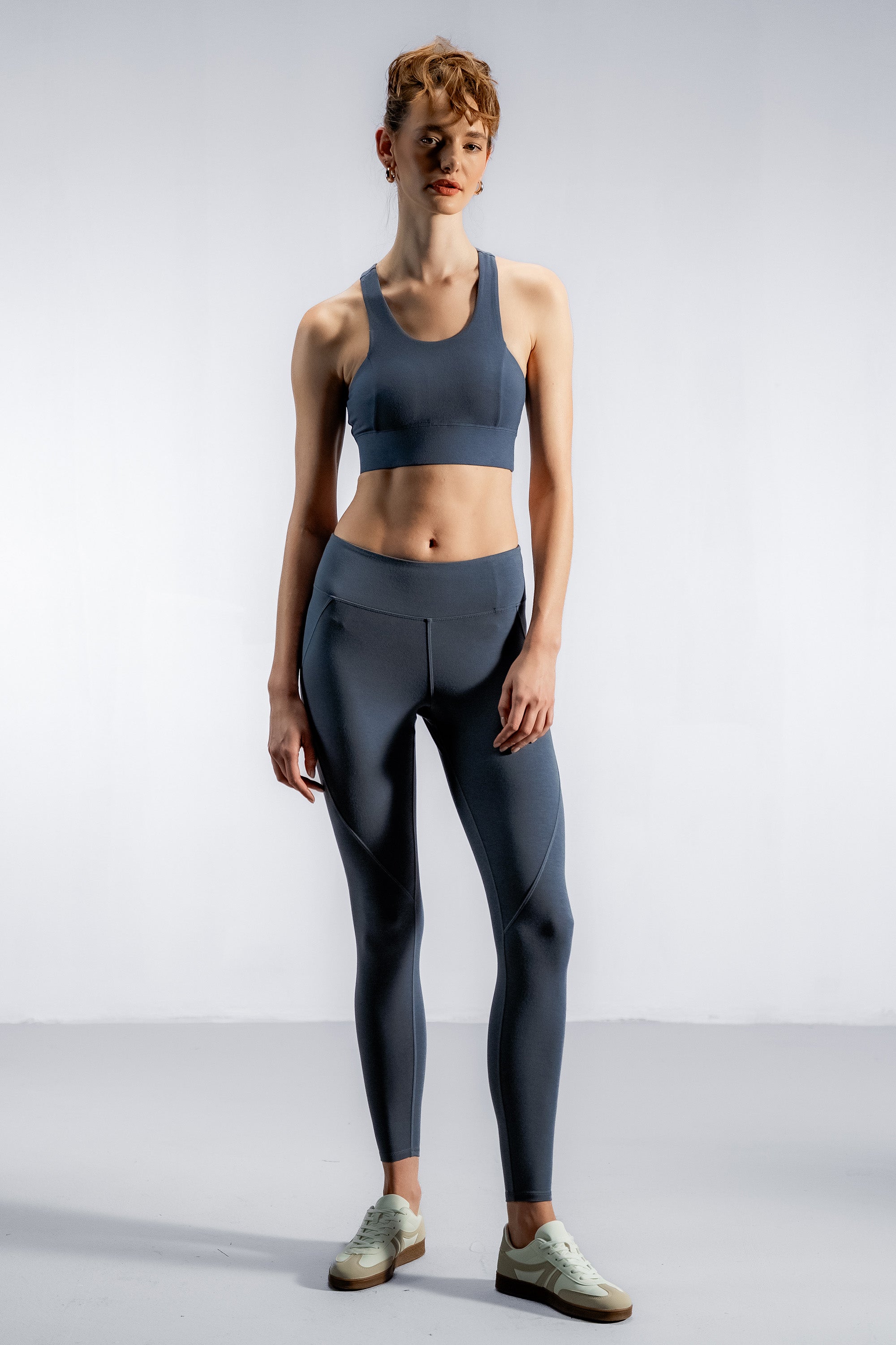 The Contourbamboo™ Leggings | Smokey Blue