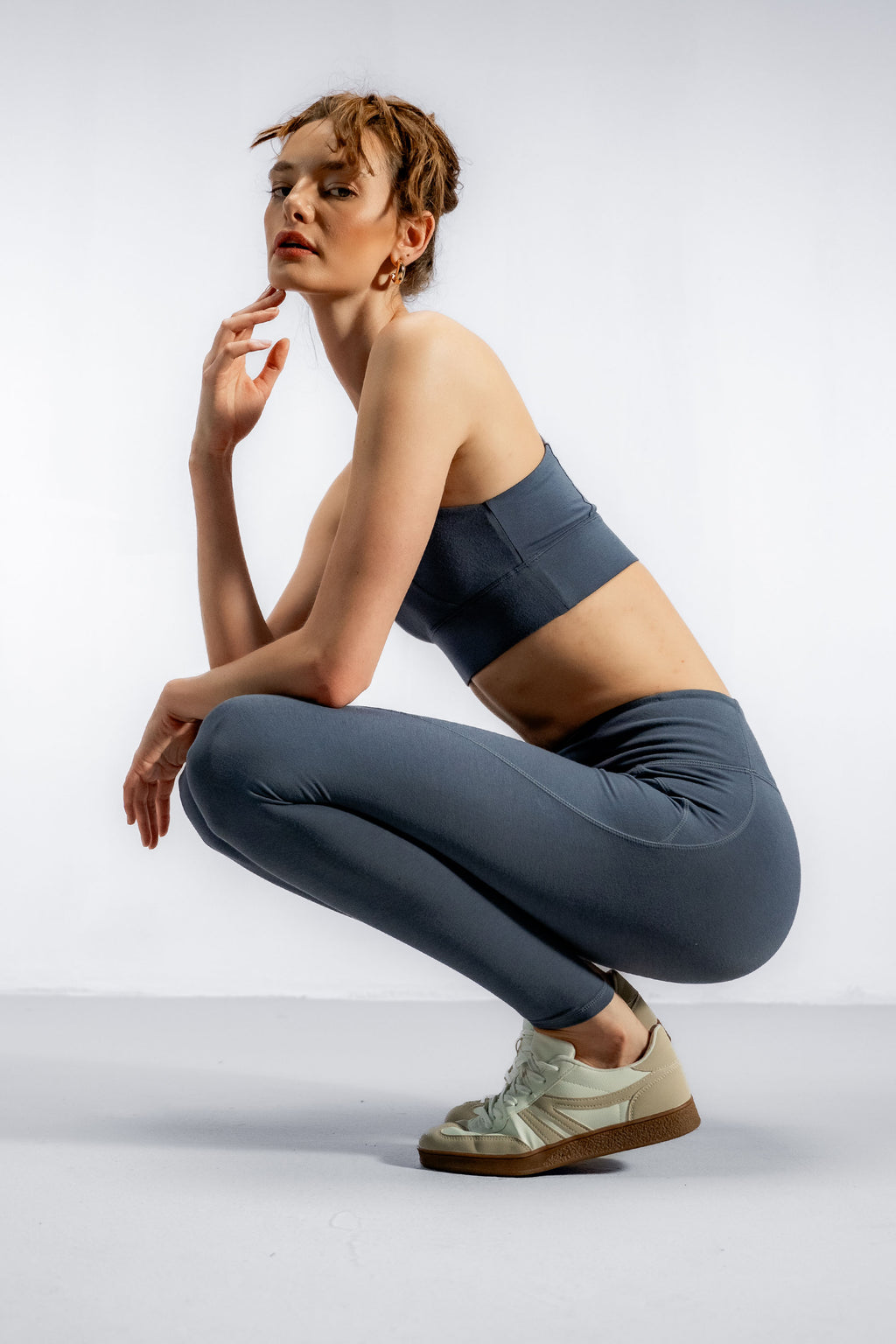 The Contourbamboo™ Leggings | Smokey Blue