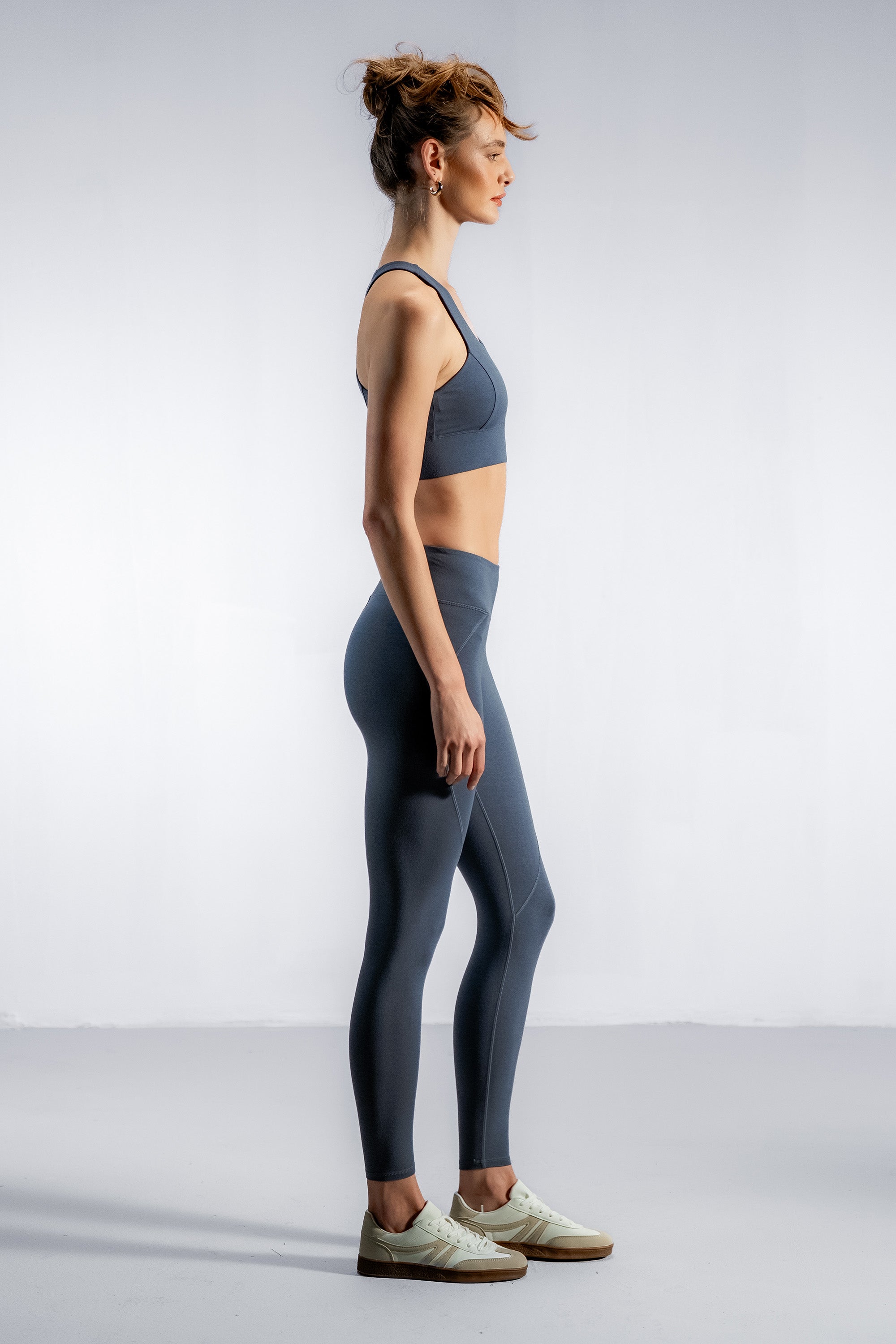 The Contourbamboo™ Leggings | Smokey Blue