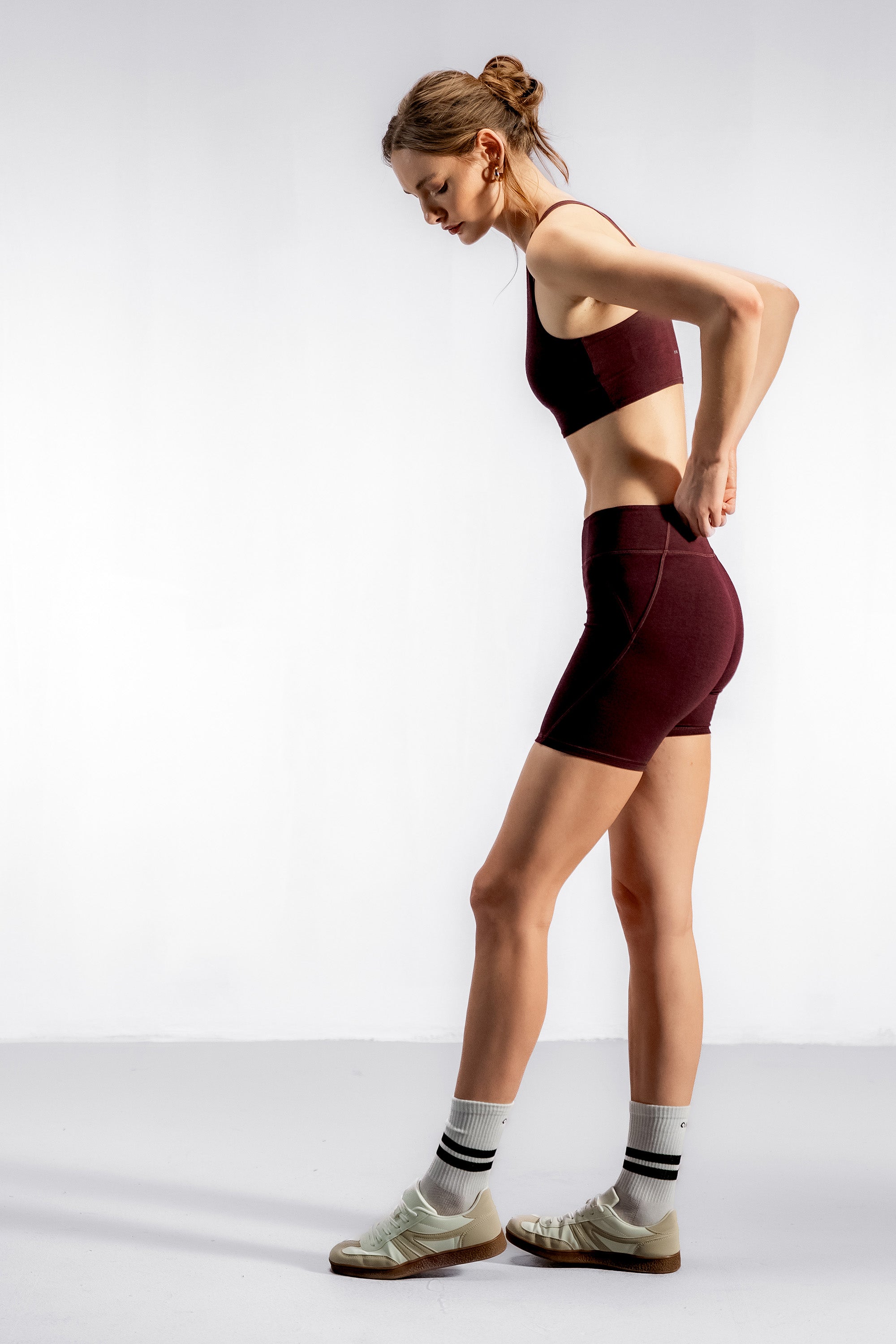 The Contour Bamboo Shorts | Dark Cherry