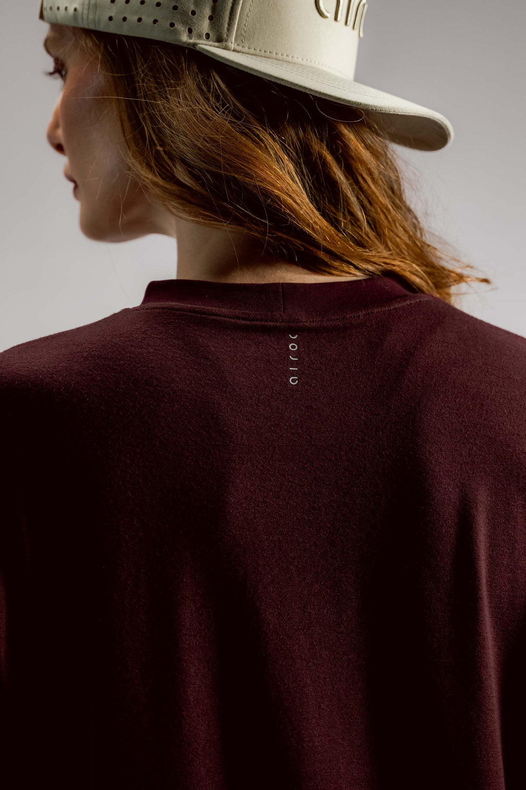 The Oversized Bamboo Training Tee | Dark Cherry