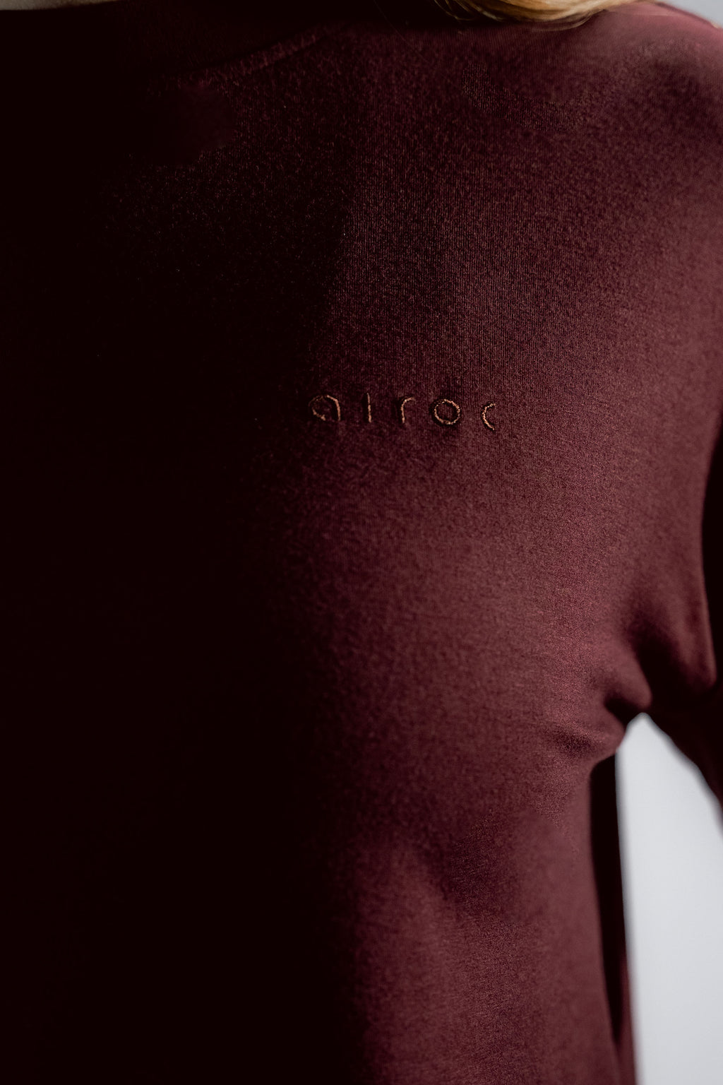 The Oversized Bamboo Training Tee | Dark Cherry