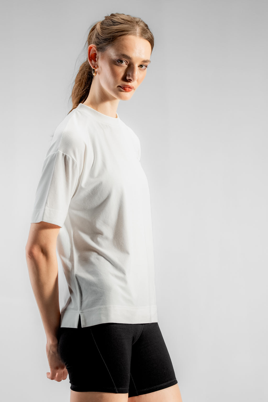 The Oversized Bamboo Training Tee | Mellow White