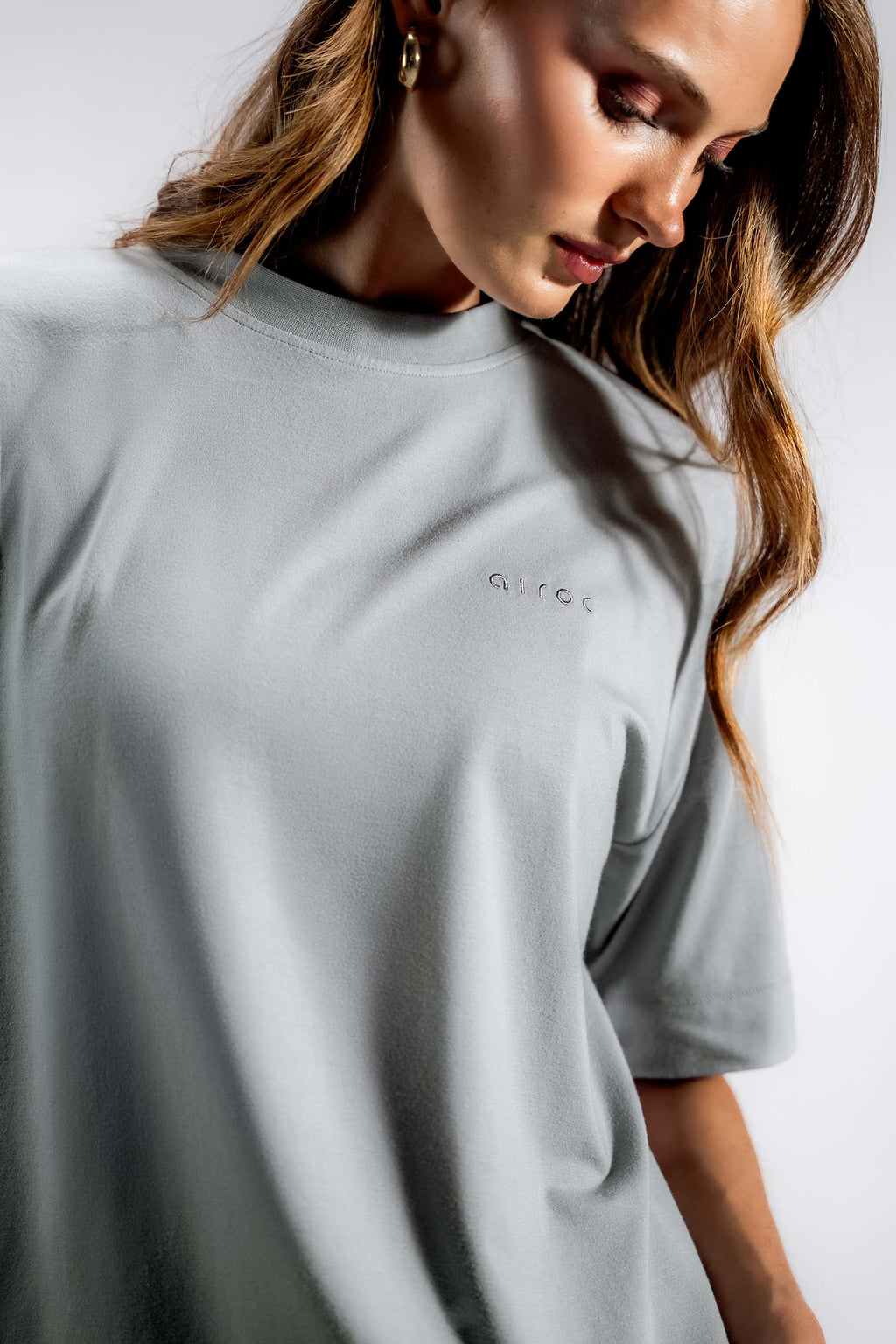 The Oversized Bamboo Training Tee | Orchid Grey