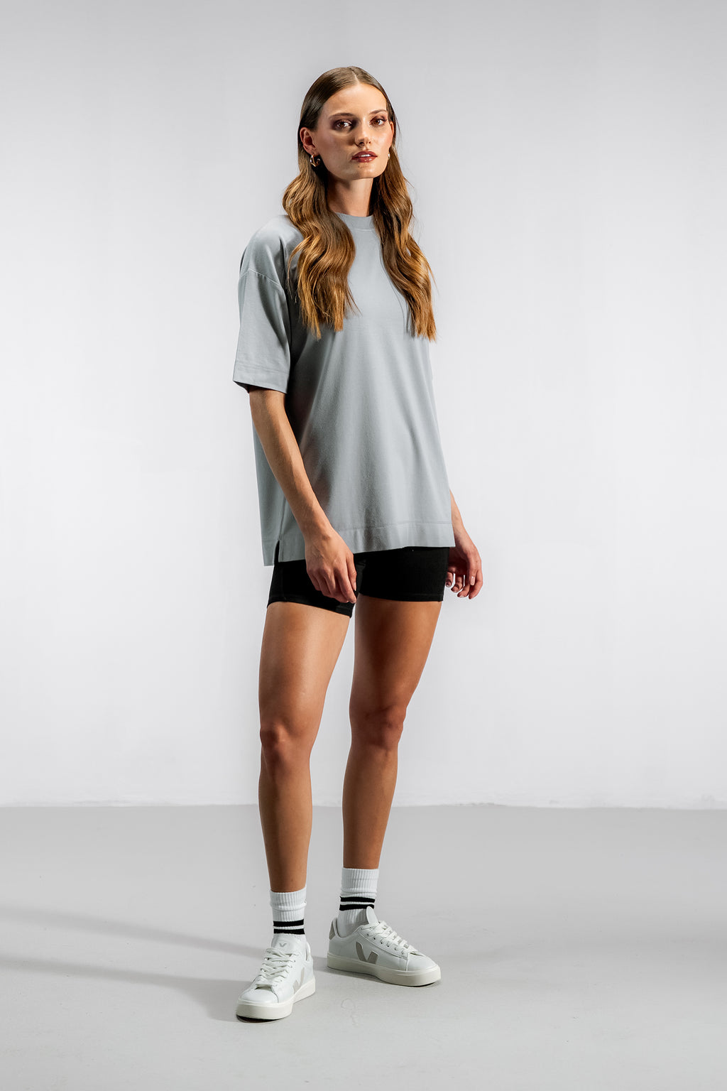 The Oversized Bamboo Training Tee | Orchid Grey