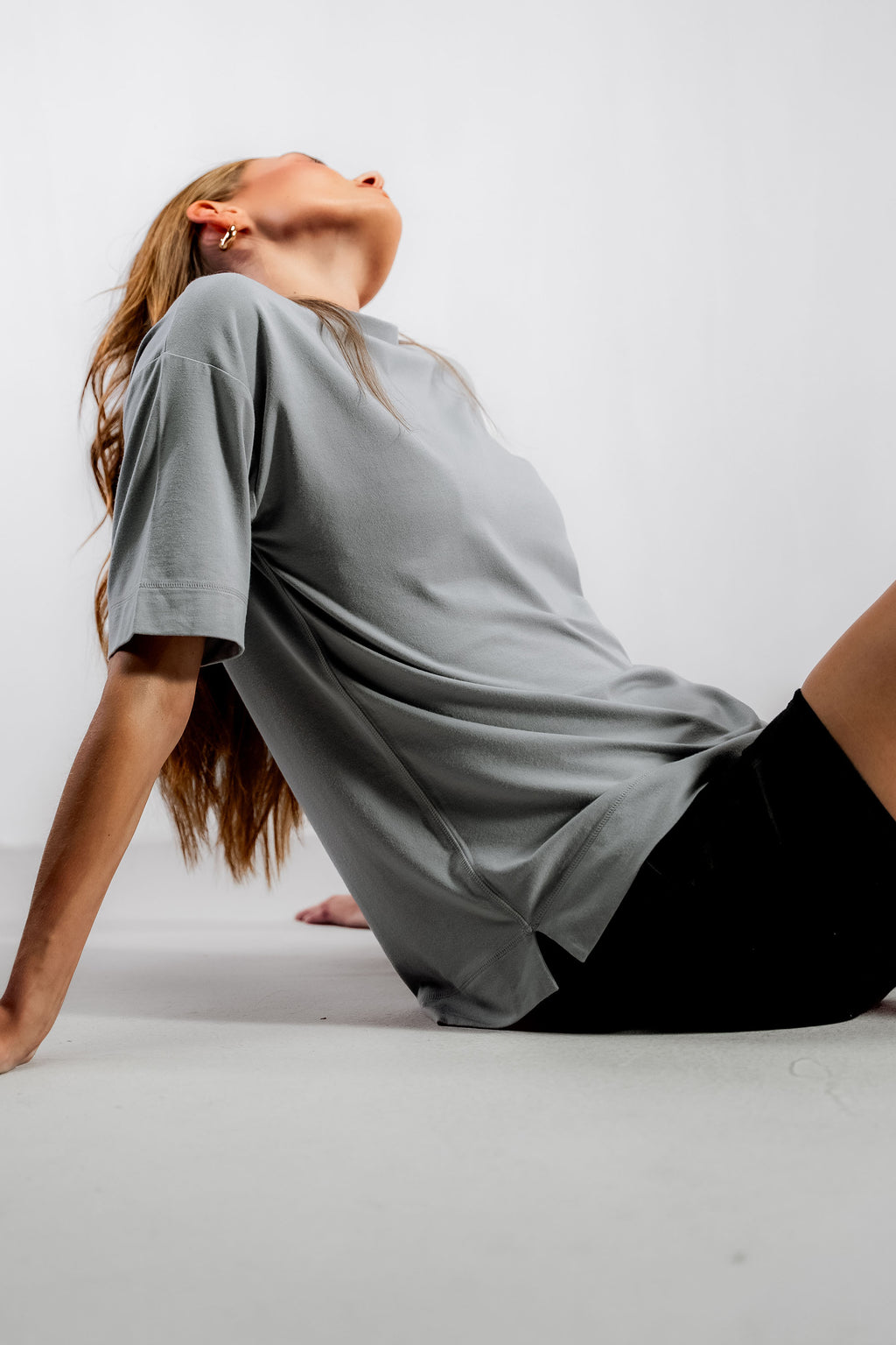 The Oversized Bamboo Training Tee | Orchid Grey