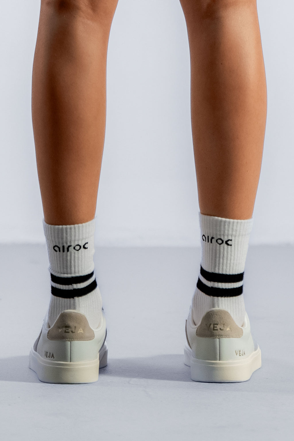 Airo Bamboo Training Socks | White/Black