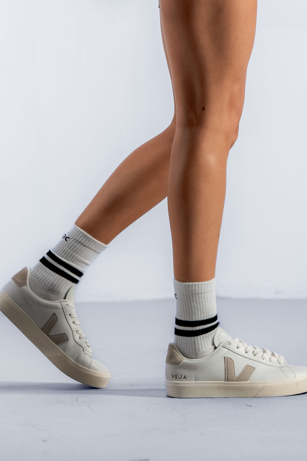 Airo Bamboo Training Socks | White/Black