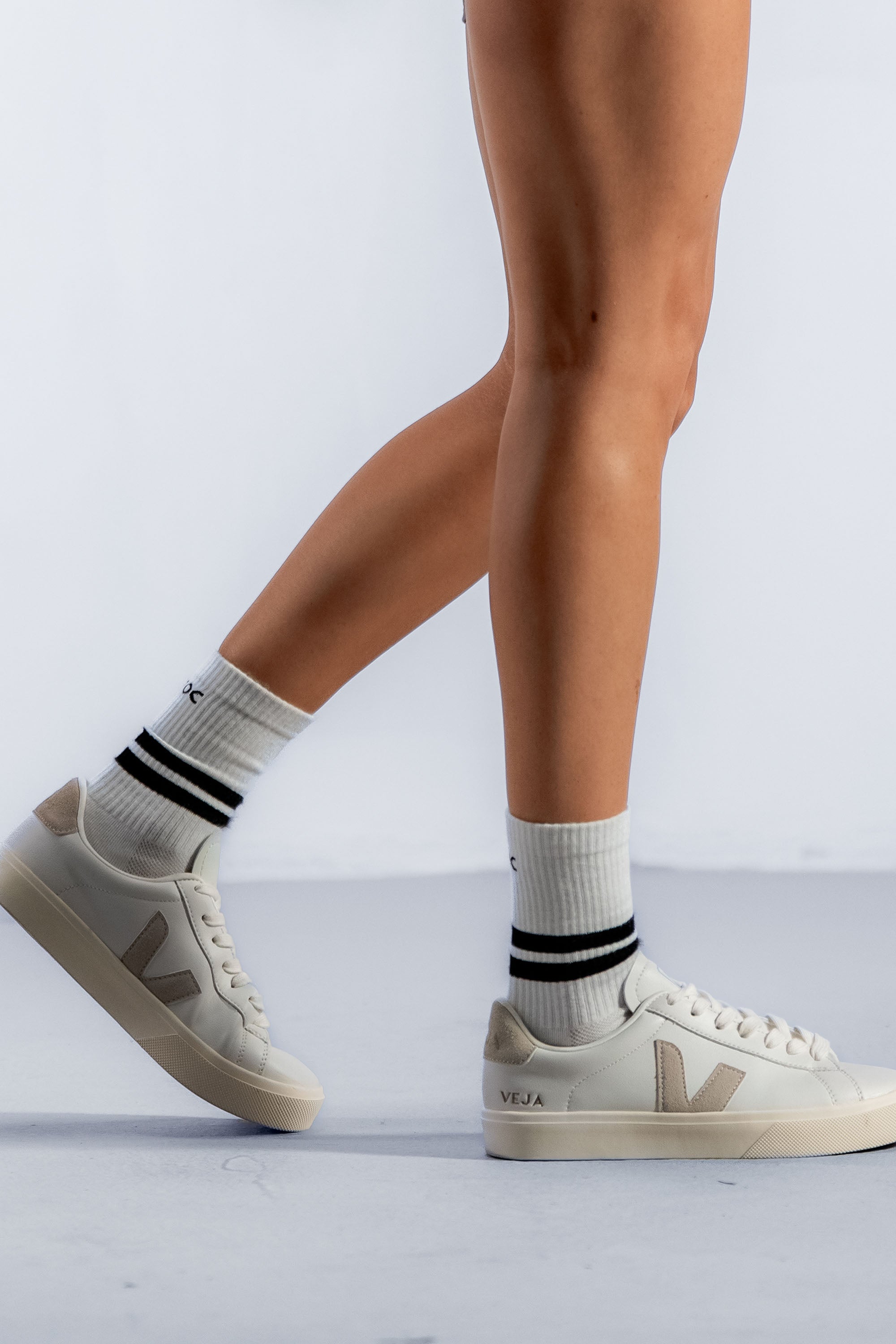 Airo Bamboo Training Socks | White/Black