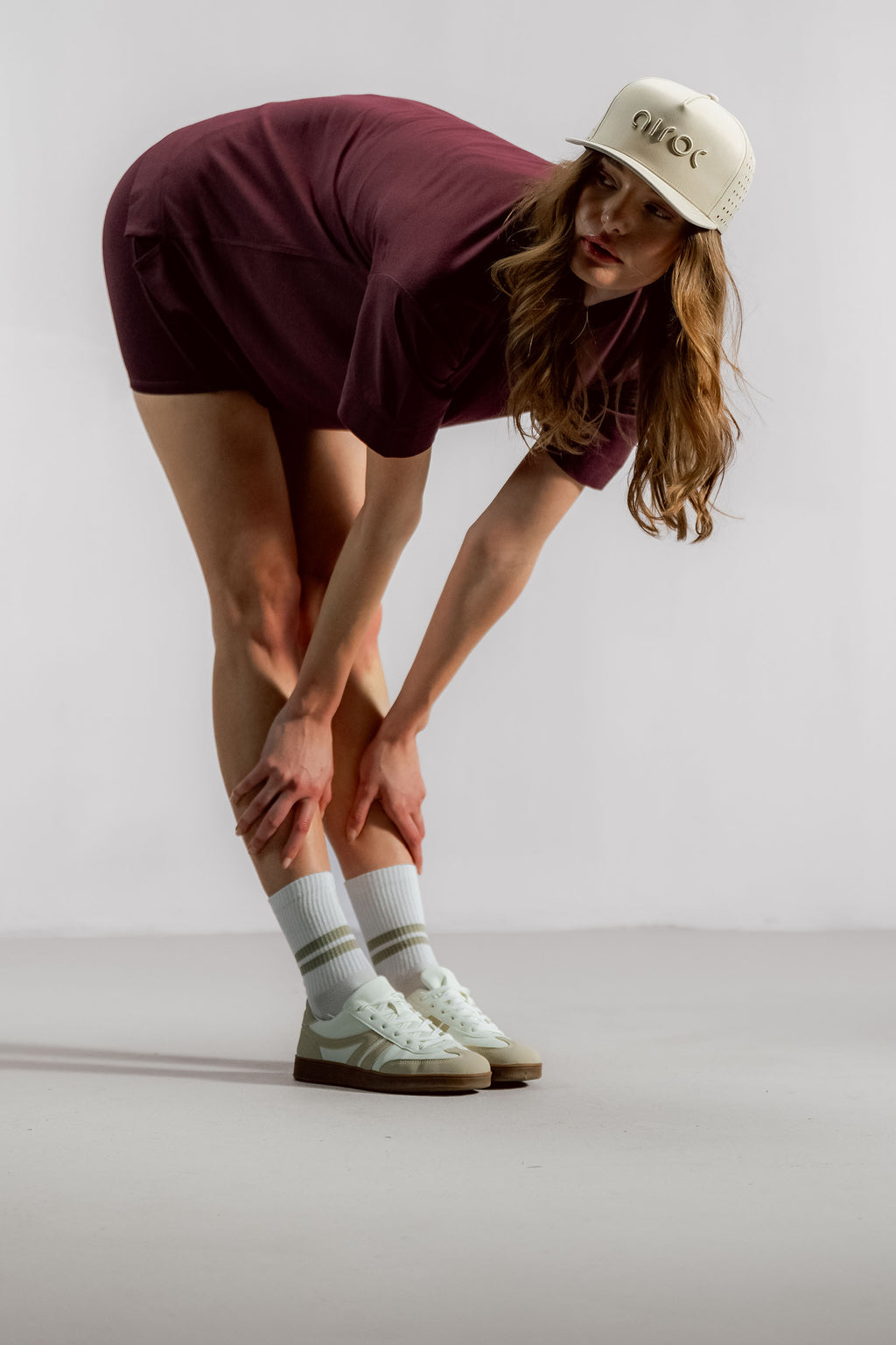 Airo Bamboo Training Socks | White/Aztec Gold